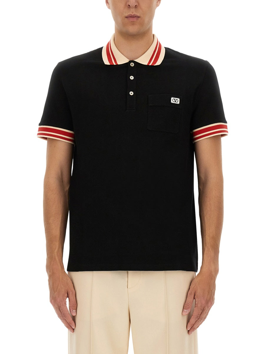 VALENTINO Cotton Polo Shirt for Men - FW25 Collection