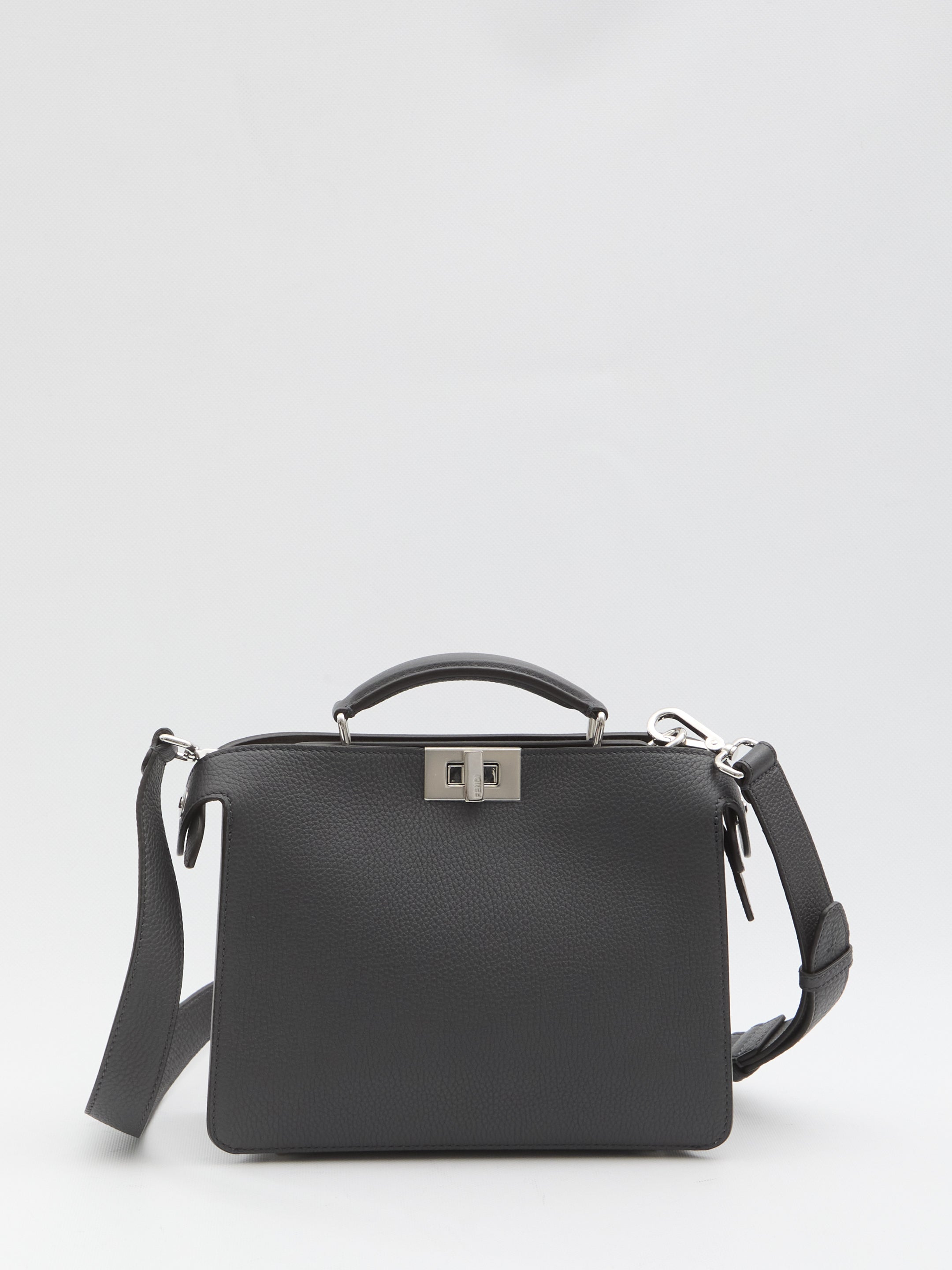 FENDI Mini Handbag with Fixed Top Handle and Adjustable Strap