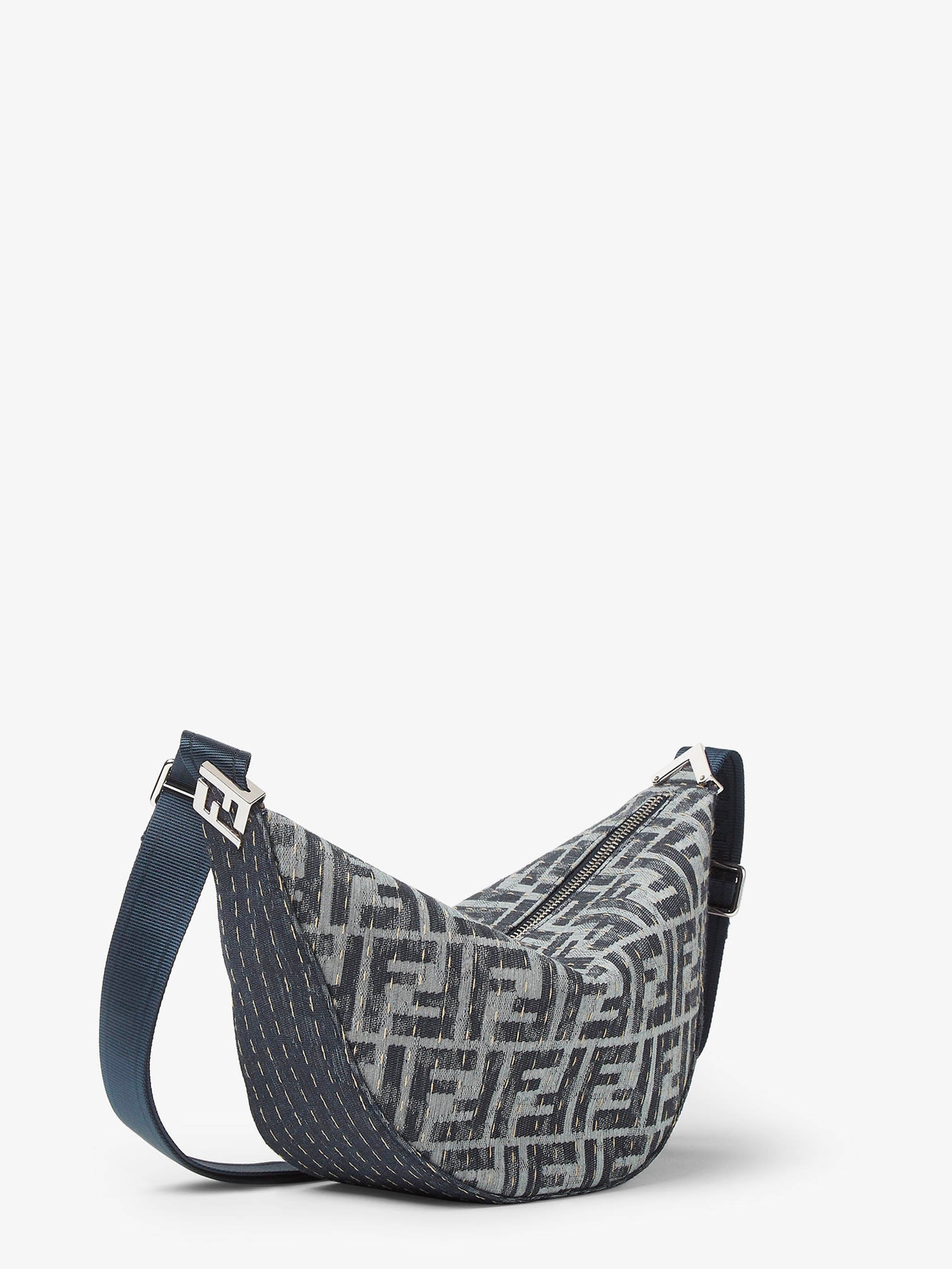 FENDI Mini Denim-Look Small Crossbody Bag