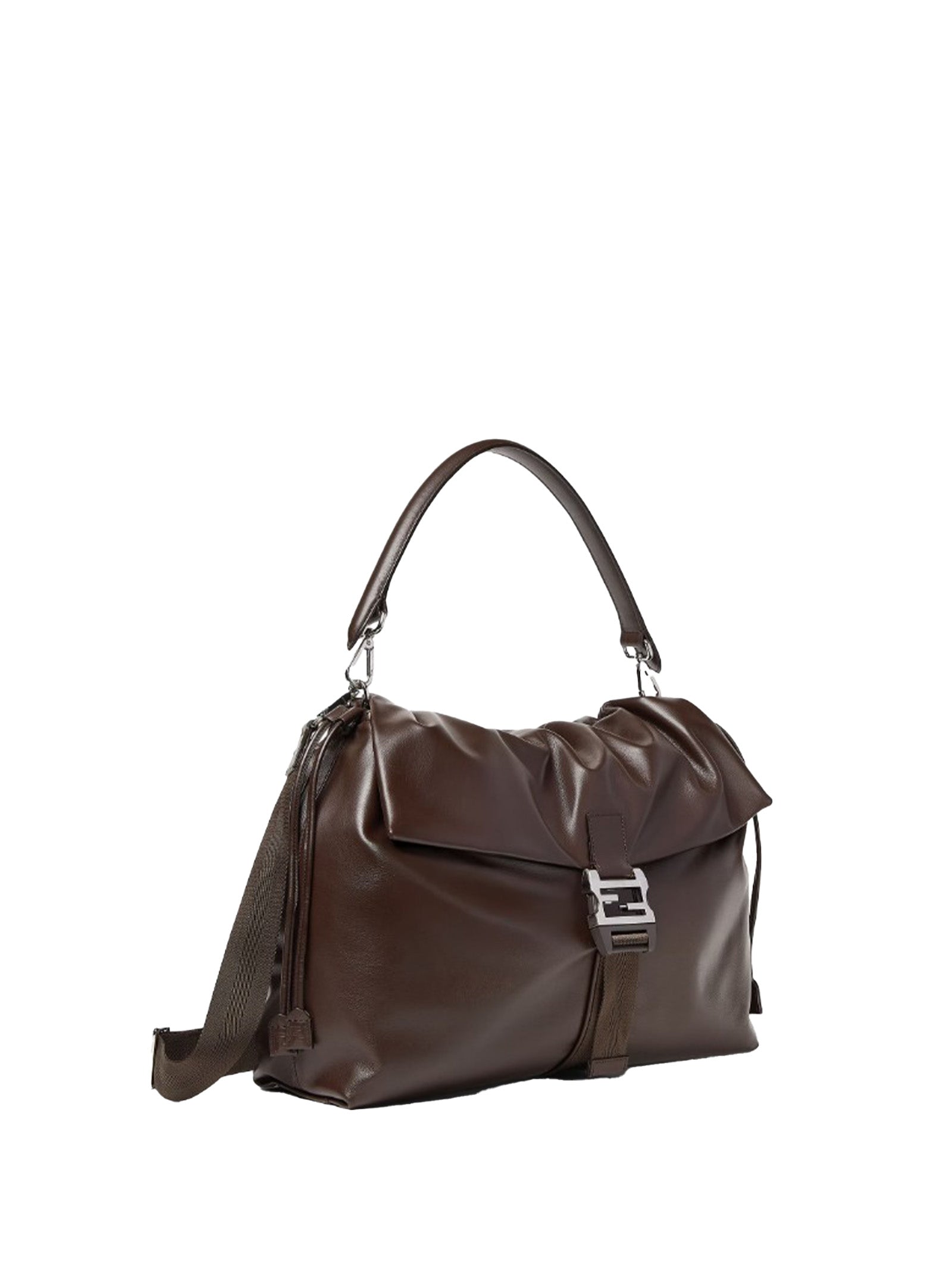 FENDI 100% Leather Handbag for Men - FW25 Collection