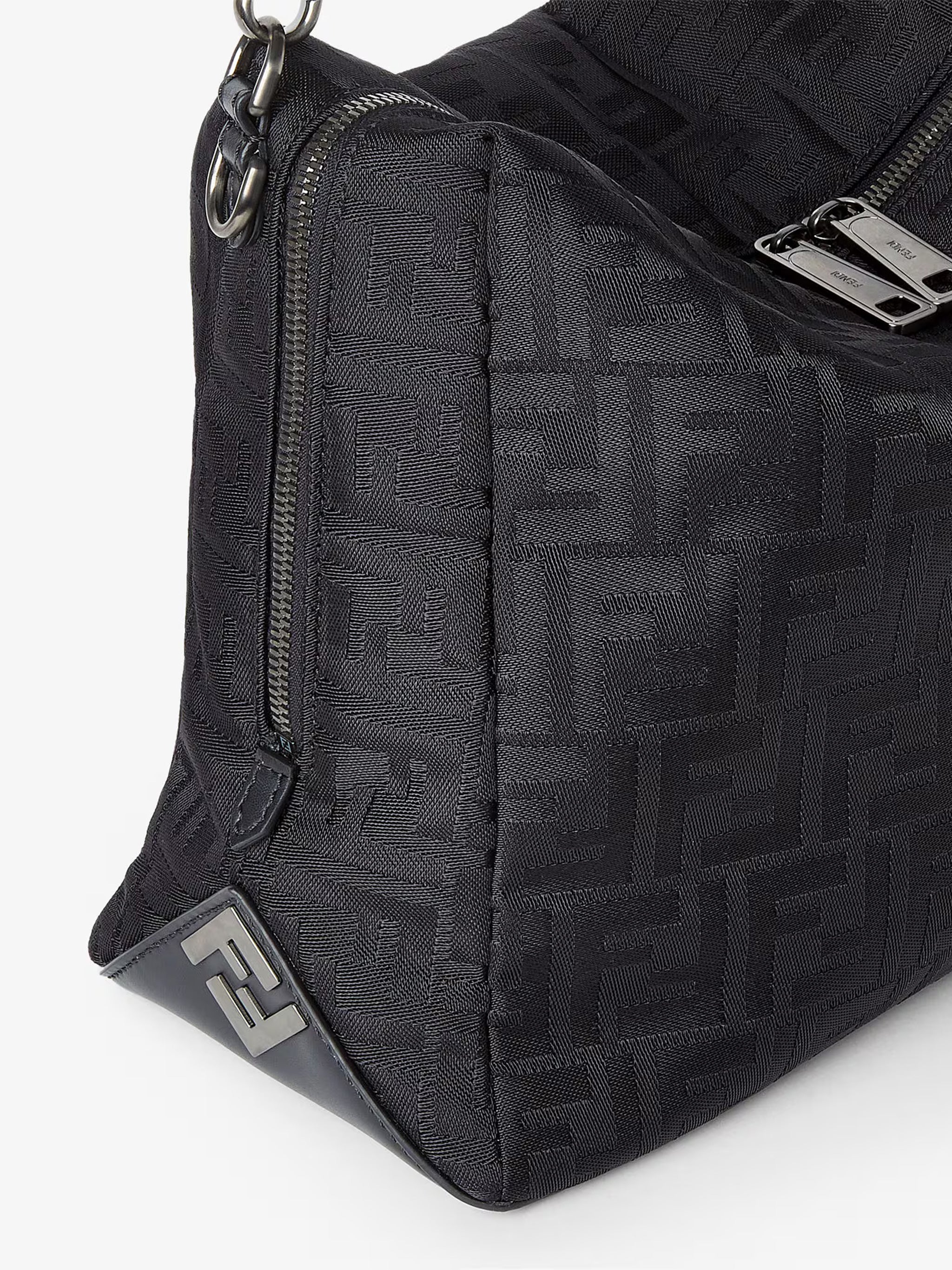 FENDI Large FF Nylon Handbag