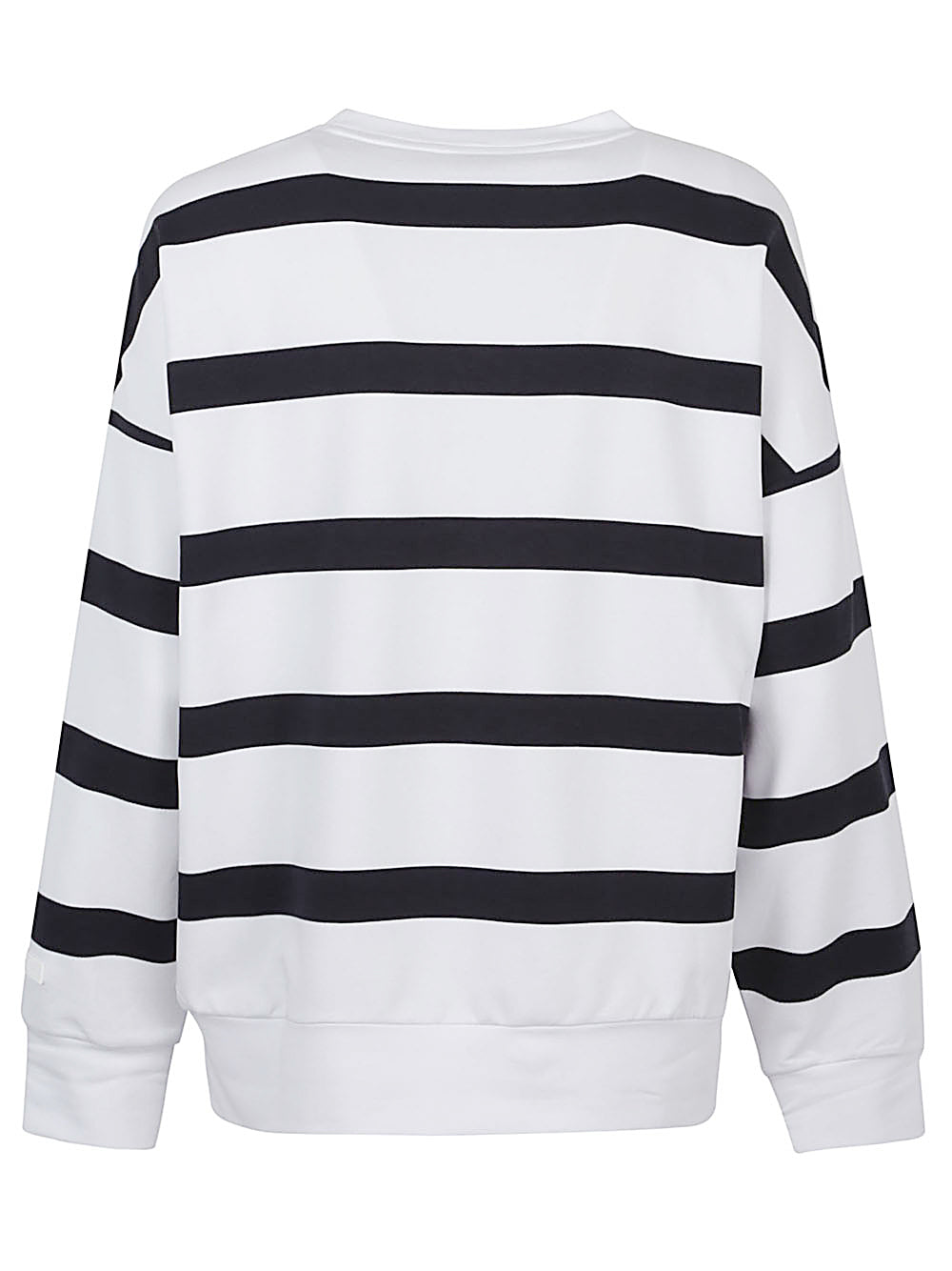 EA7 Women's Crew-Neck Long Sleeve Striped Sweatshirt