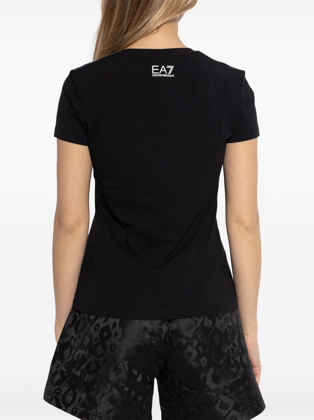 EA7 Logo Cotton T-Shirt for Women - SS25