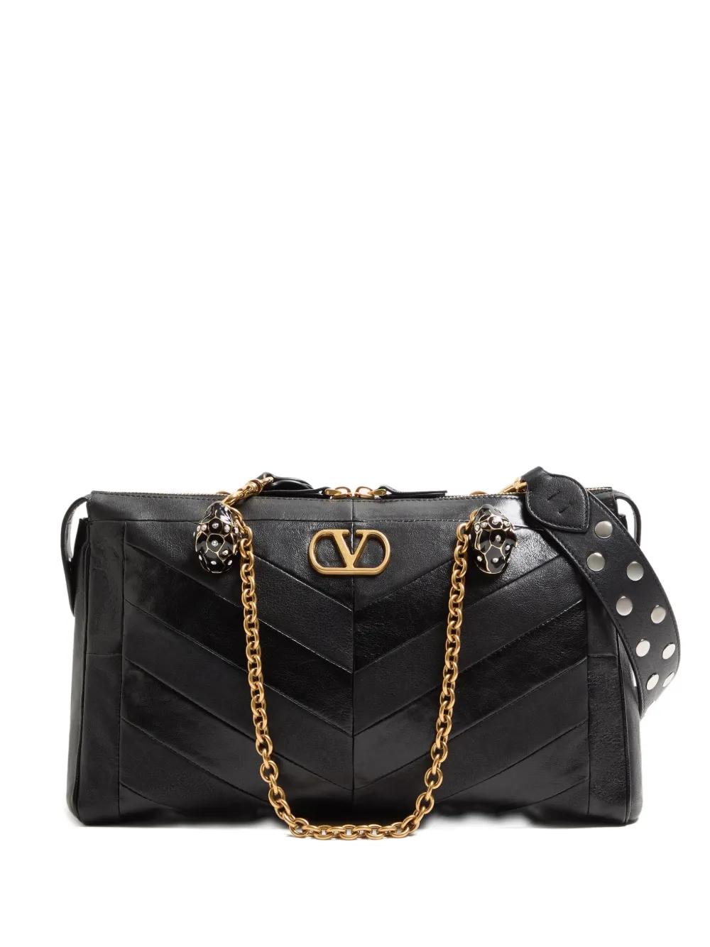 VALENTINO Panther Embellished Shoulder Handbag