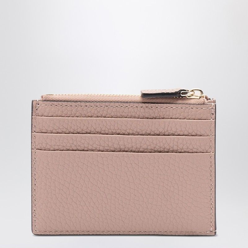 VALENTINO GARAVANI Mini Zipped Card Holder with Studded Detail