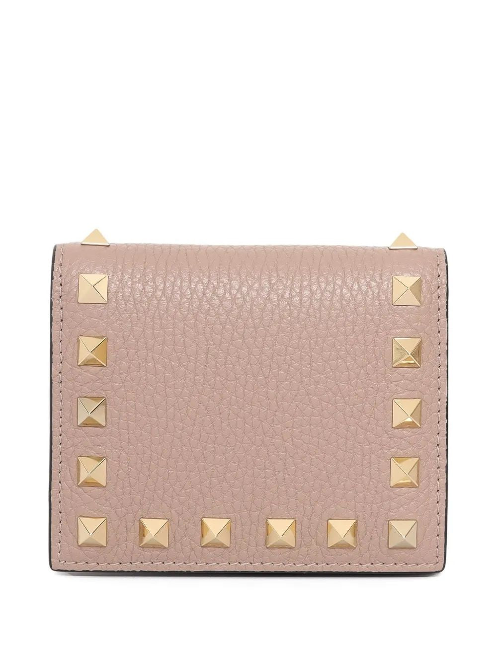 VALENTINO Mini Flap French Wallet with Rockstud Detail