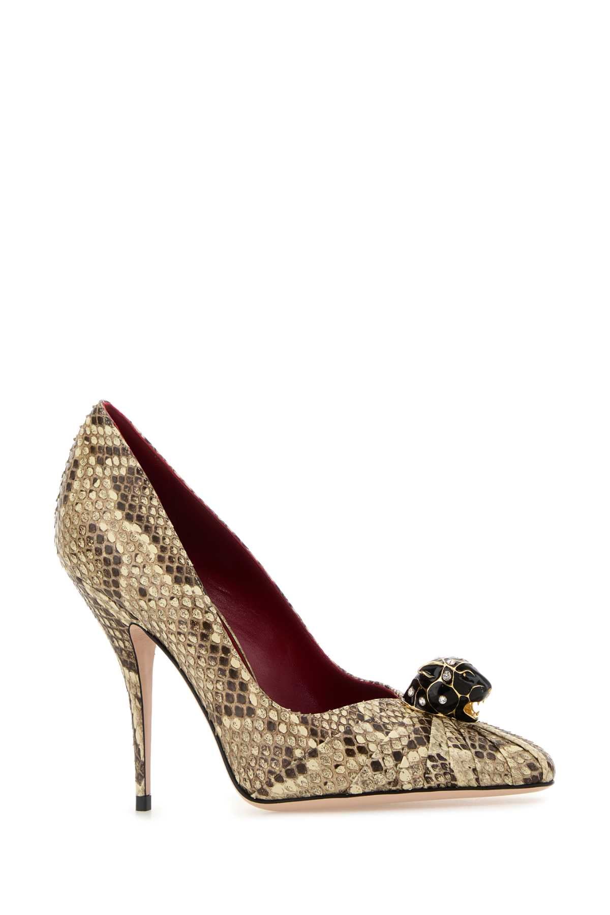VALENTINO GARAVANI Multicolor Python Leather Pumps