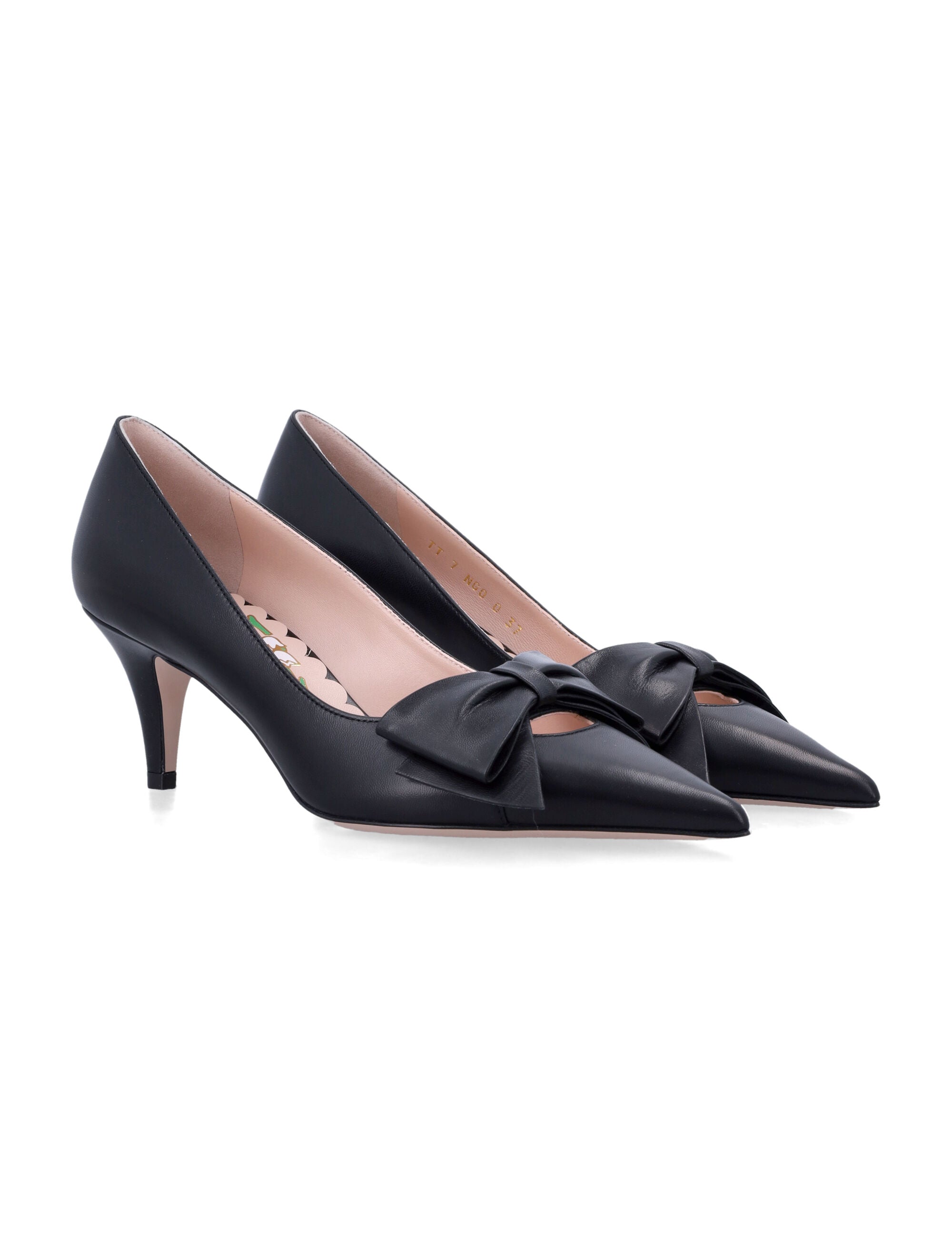 VALENTINO GARAVANI Elegant Leather Bow Pumps for Women