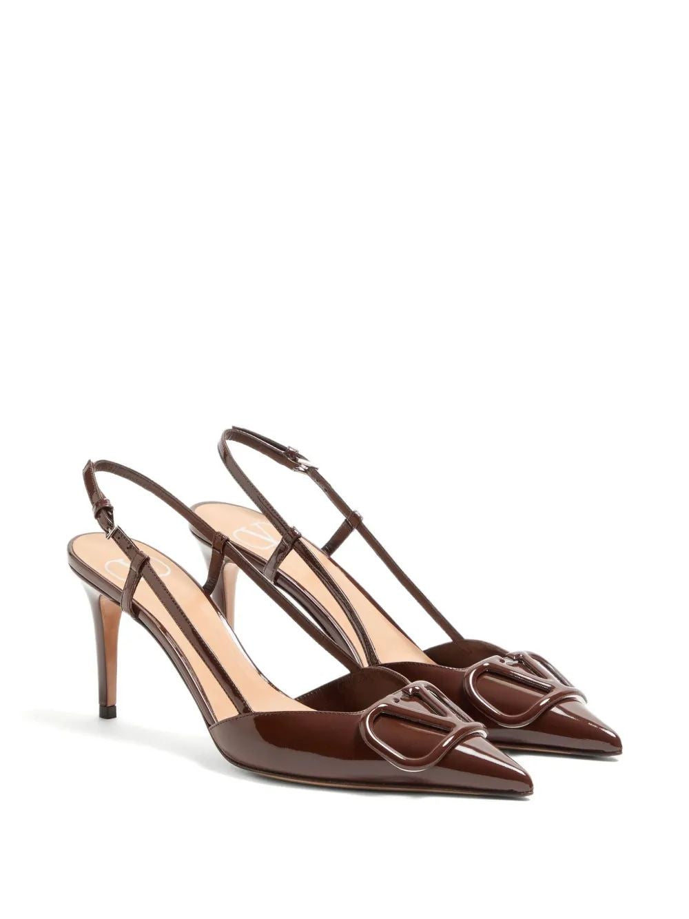 VALENTINO GARAVANI Timeless Slingback Patent Pumps - 8 cm Stiletto