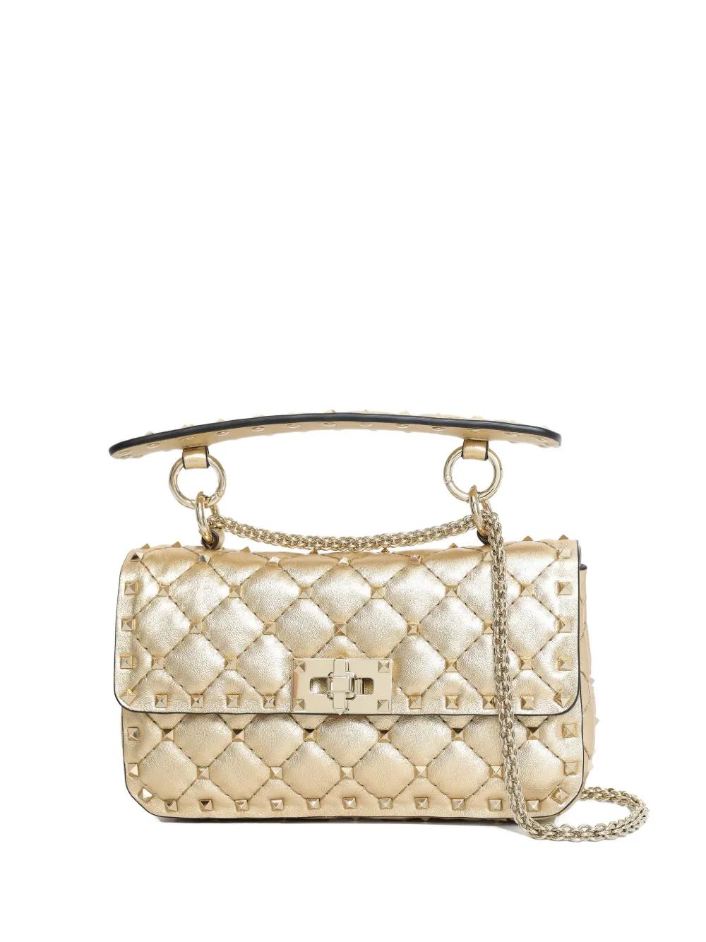 VALENTINO GARAVANI Mini Quilted Spike Handbag with Chain