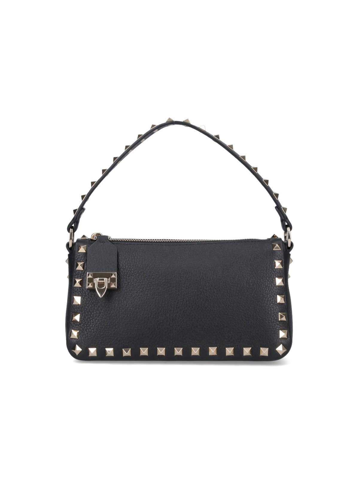 VALENTINO GARAVANI Mini Grained Calfskin Rockstud Small Shoulder Bag