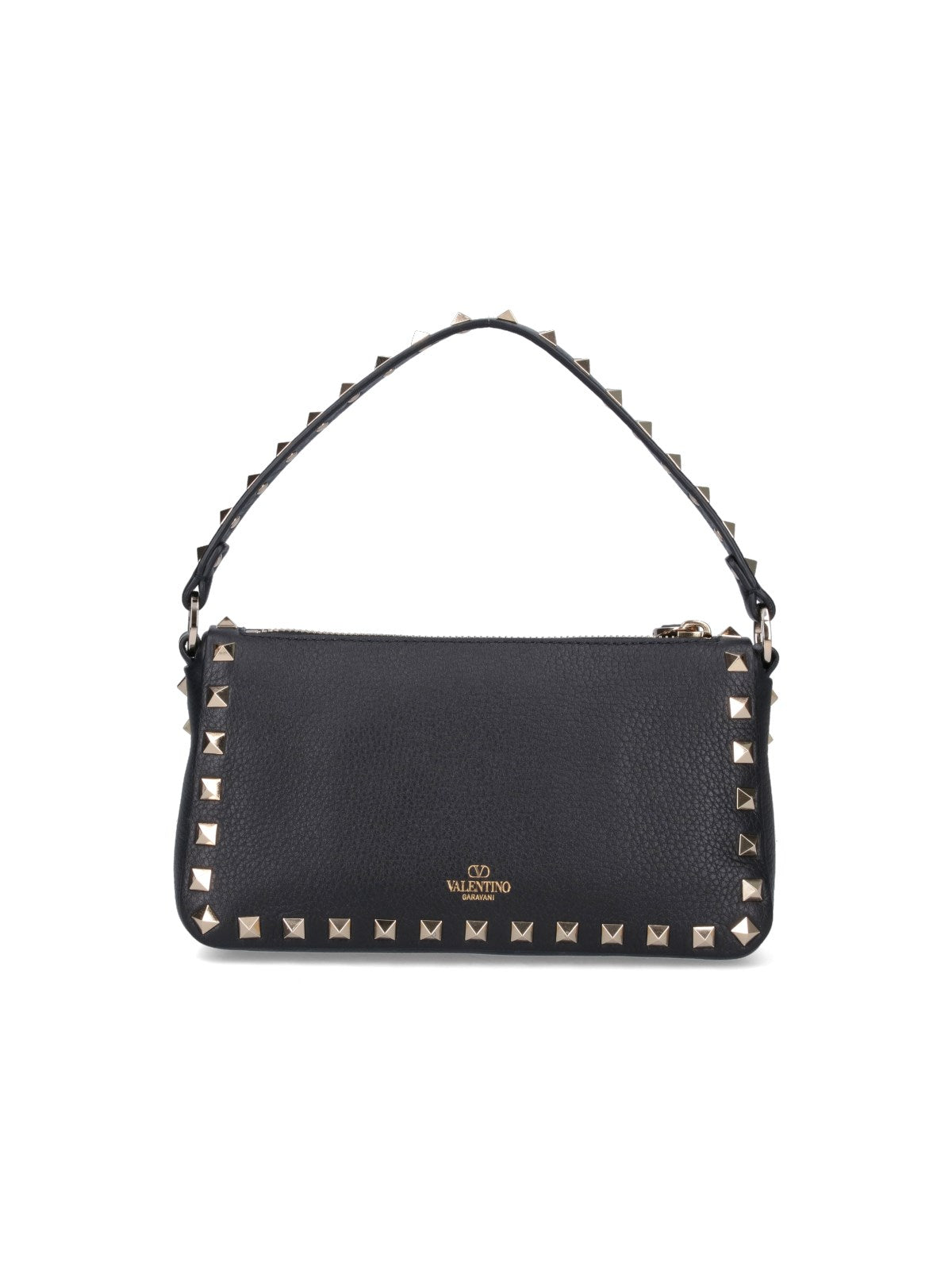 VALENTINO GARAVANI Mini Grained Calfskin Rockstud Small Shoulder Bag