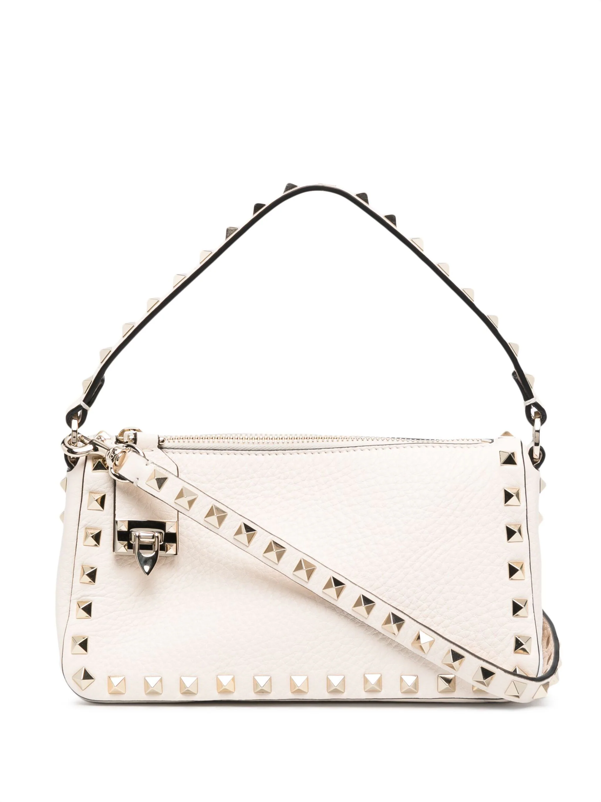 VALENTINO GARAVANI Mini Grained Calfskin Shoulder Handbag