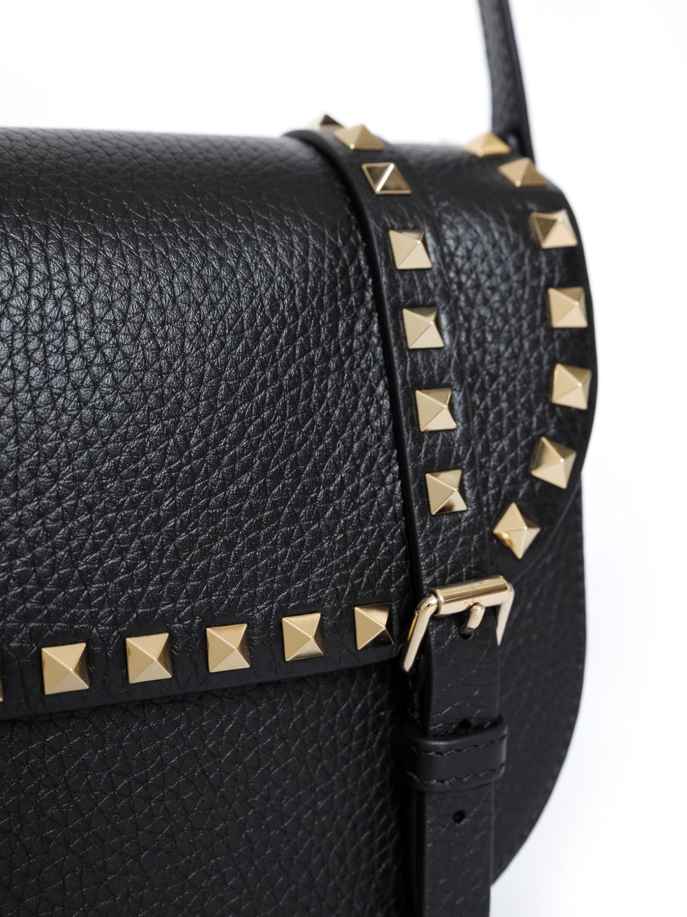 VALENTINO GARAVANI Rockstud Leather Shopping Handbag