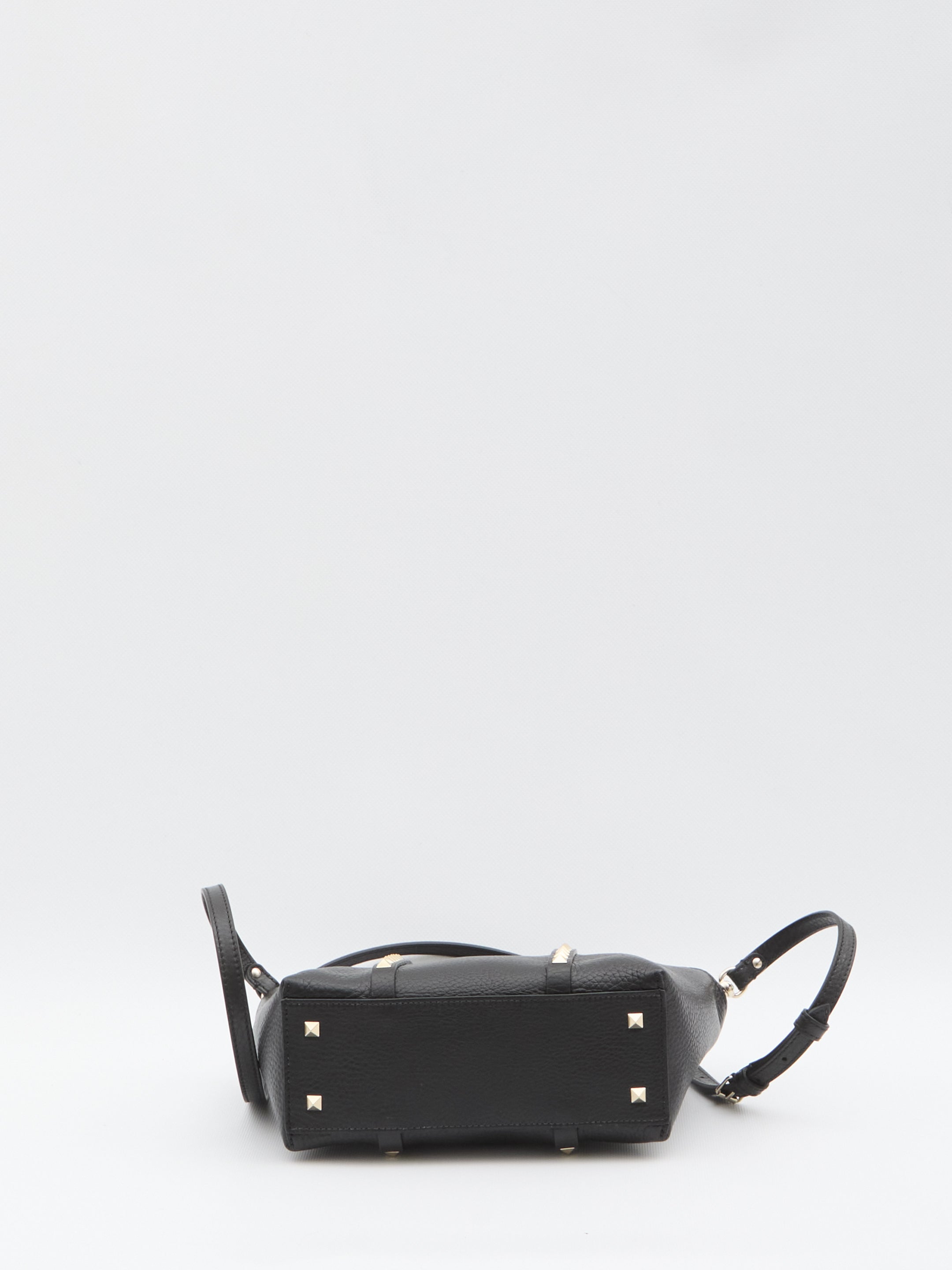 VALENTINO GARAVANI Mini Studded Leather Shopping Handbag
