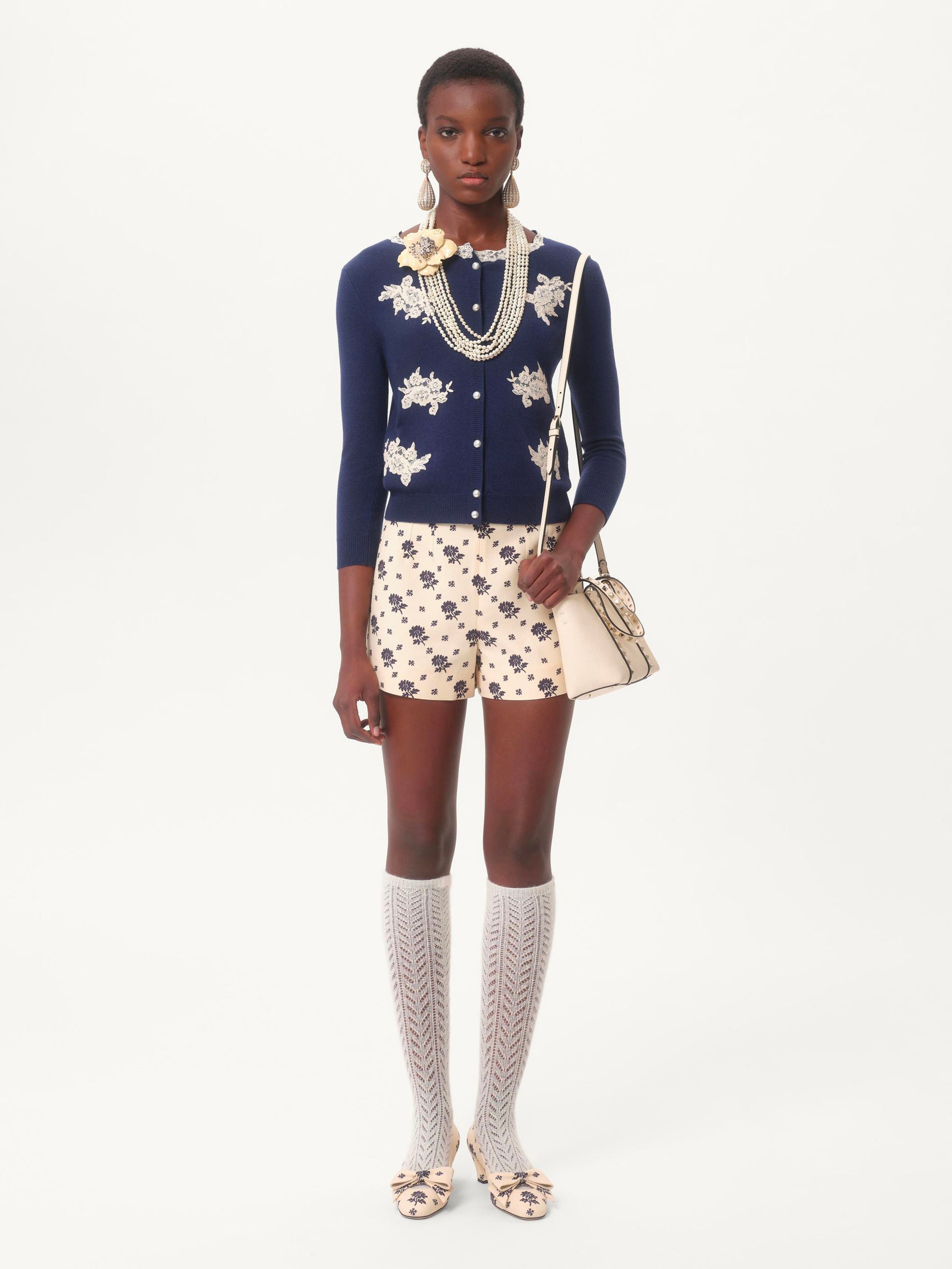 VALENTINO GARAVANI Mini Rockstud Small Shopping Handbag