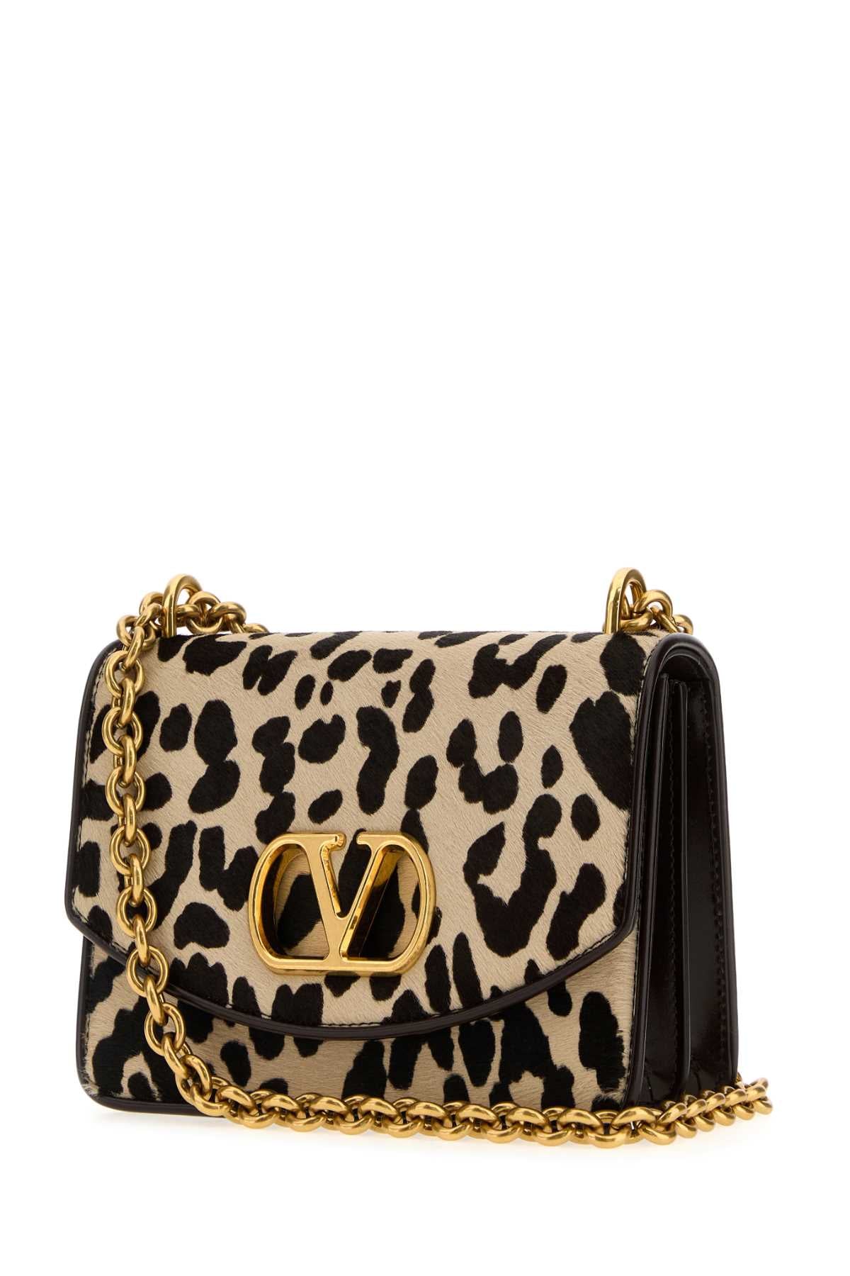 VALENTINO GARAVANI Mini Shoulder Handbag in Pony-Effect Calfskin