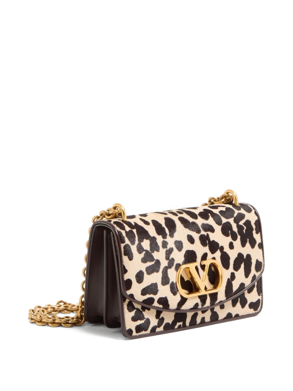 VALENTINO GARAVANI Mini Shoulder Handbag in Pony-Effect Calfskin