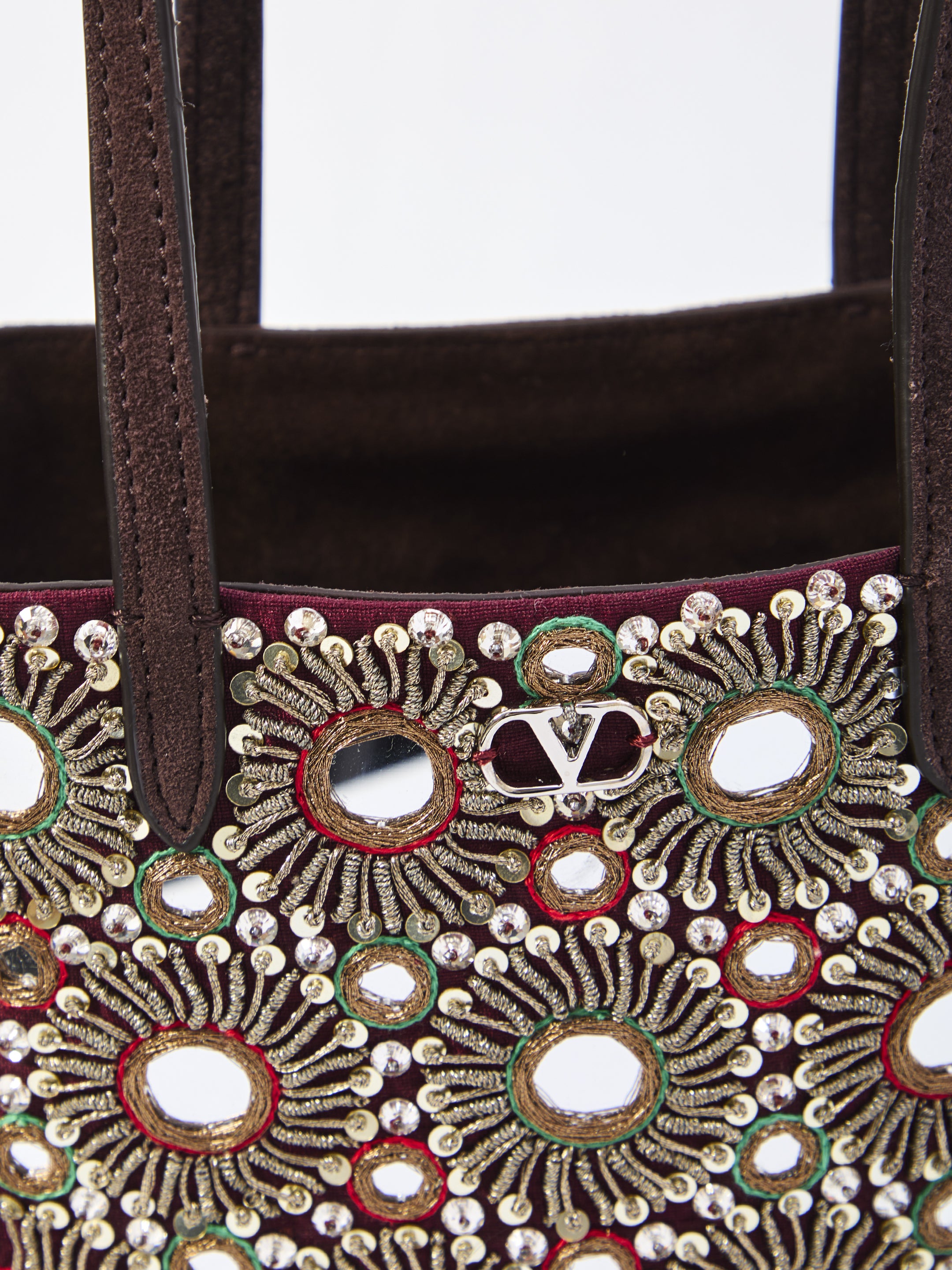 VALENTINO GARAVANI Mini Handbag with Spherical Studs and Rivets - FW25