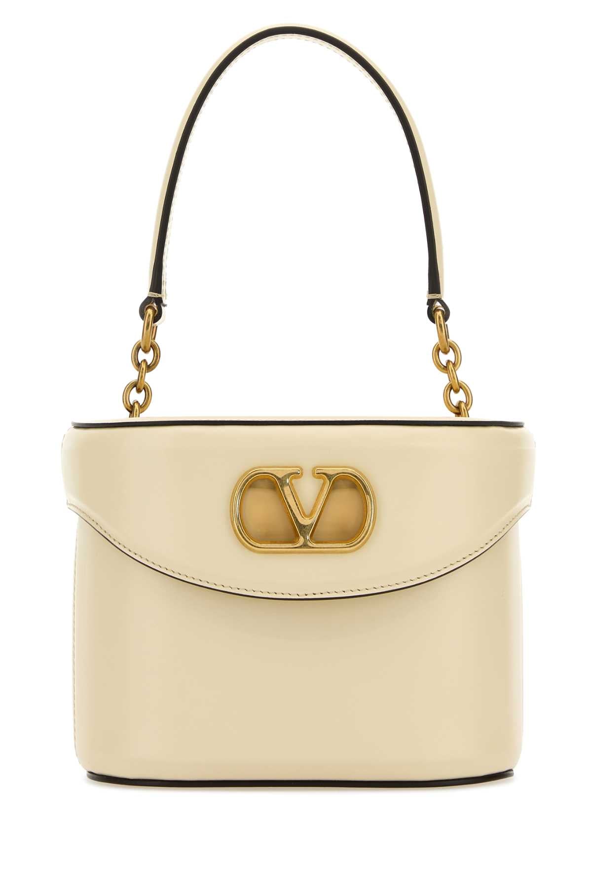 VALENTINO GARAVANI Mini Leather Vlogo Signature Bucket Handbag