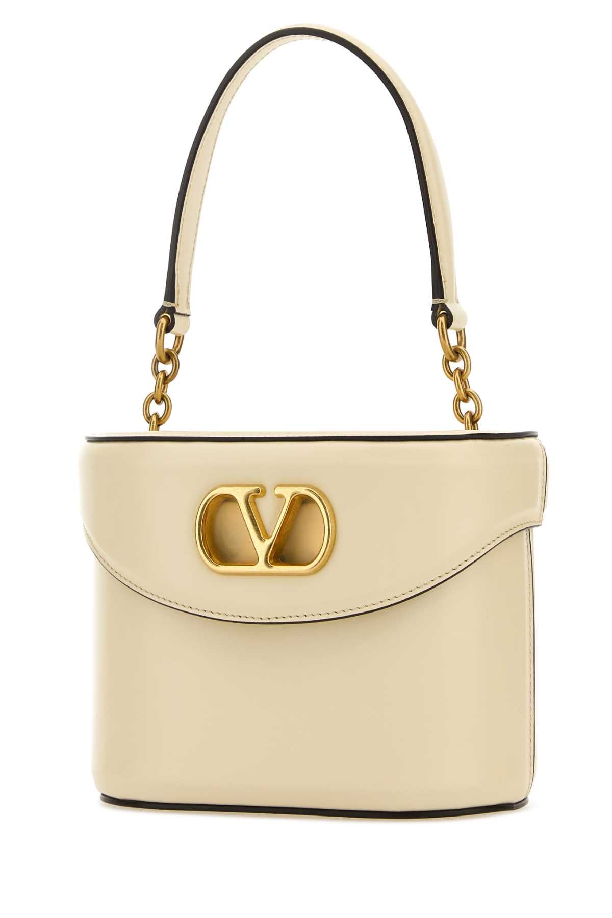 VALENTINO GARAVANI Mini Leather Vlogo Signature Bucket Handbag
