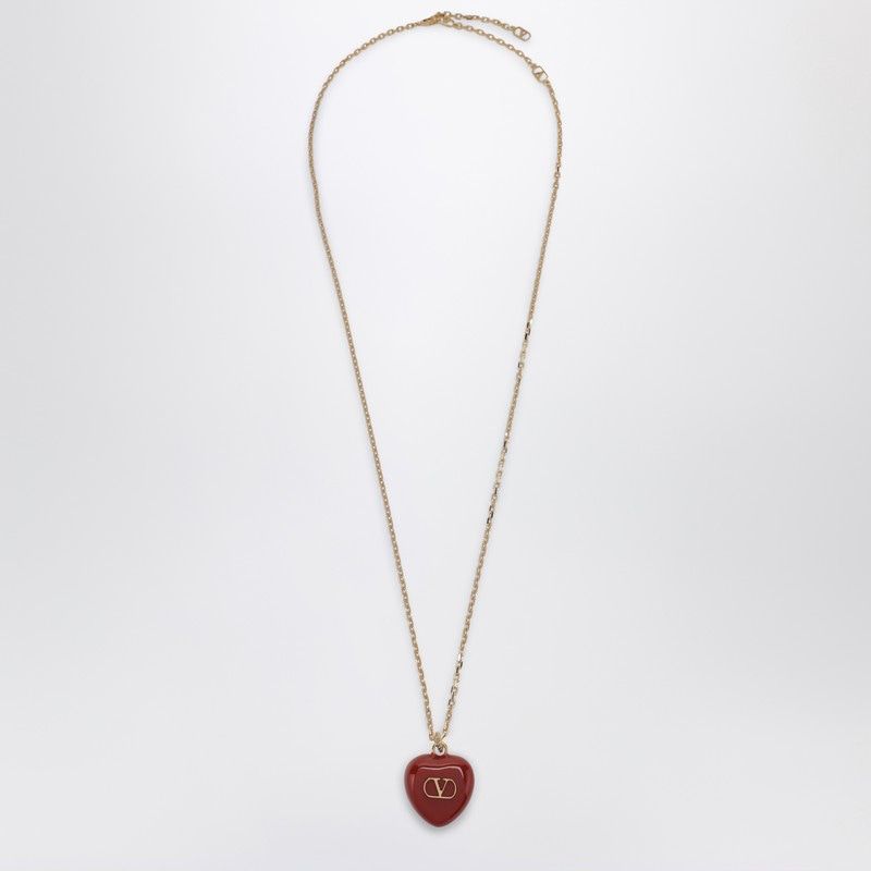 VALENTINO GARAVANI Puffed Heart Pendant Necklace
