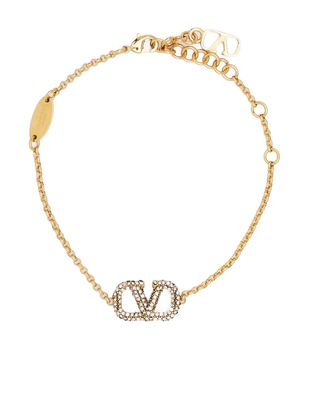 VALENTINO Mini Logo Signature Bracelet with Sparkling Details