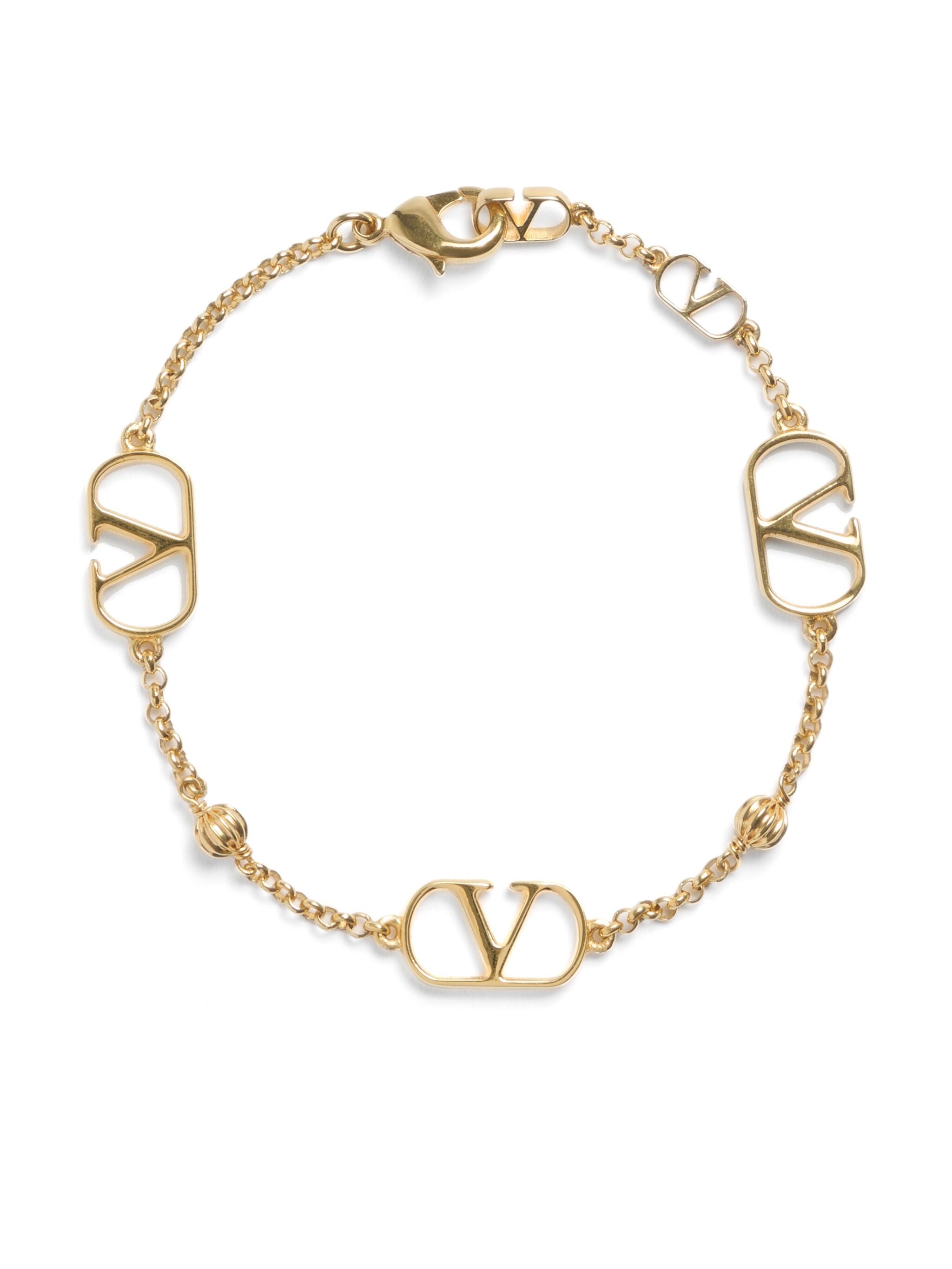 VALENTINO GARAVANI Vlogo Signature Metal Bracelet - 15x9 mm