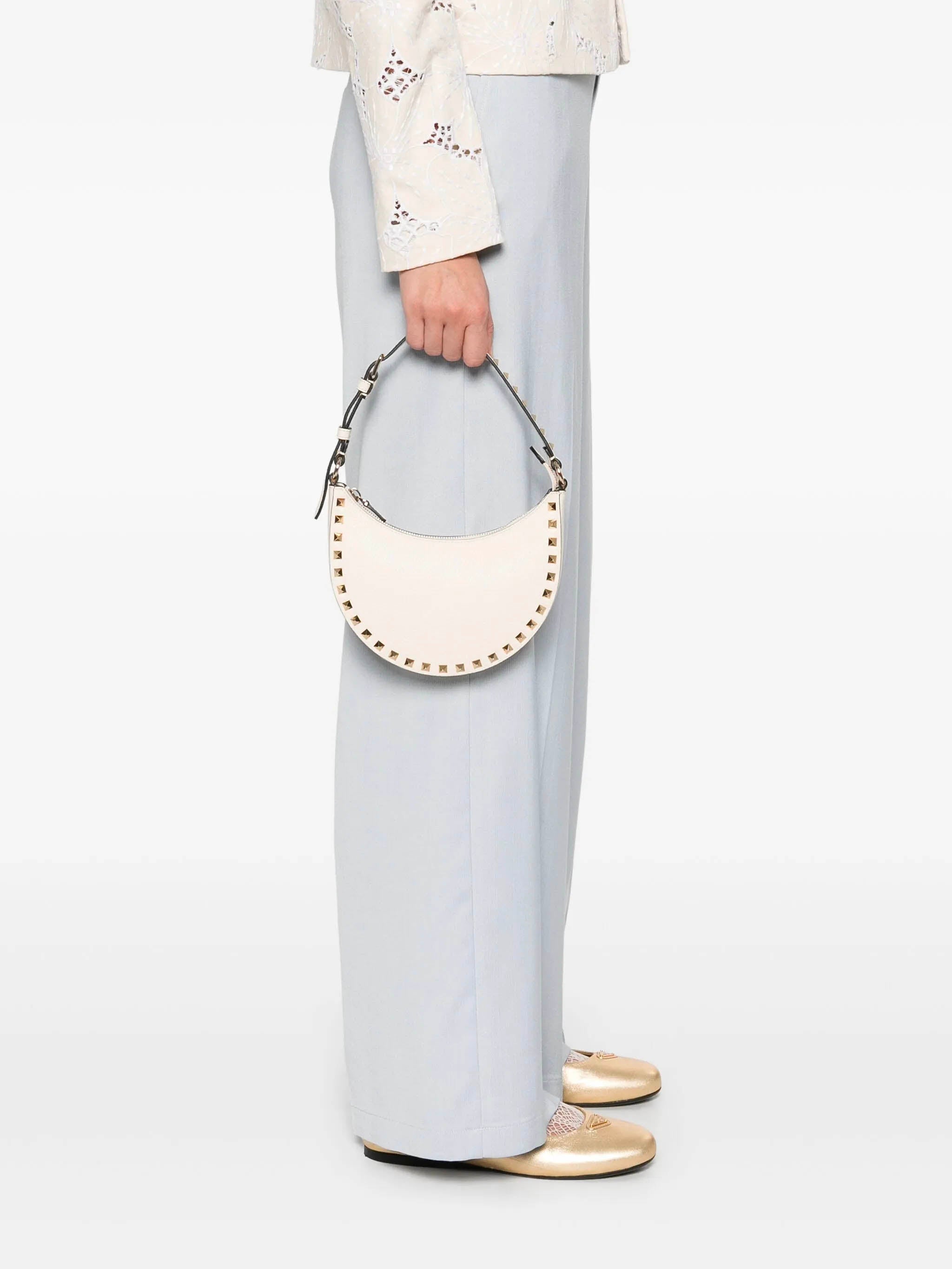 VALENTINO GARAVANI Mini Rockstud Hobo Handbag