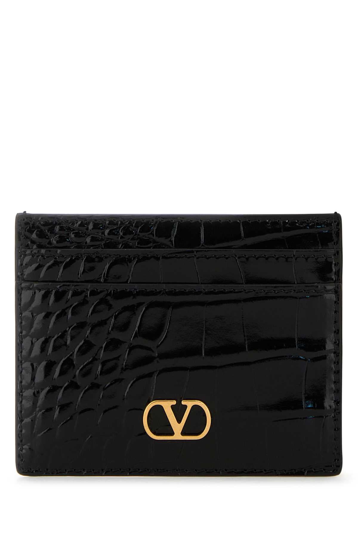 VALENTINO GARAVANI Mini Leather Vlogo Card Holder