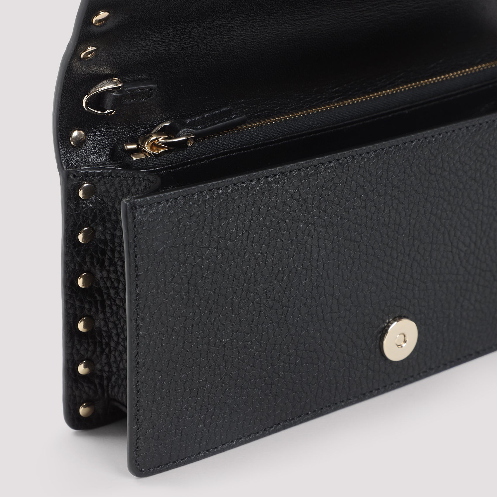 VALENTINO GARAVANI Mini Rockstud Wallet with Chain