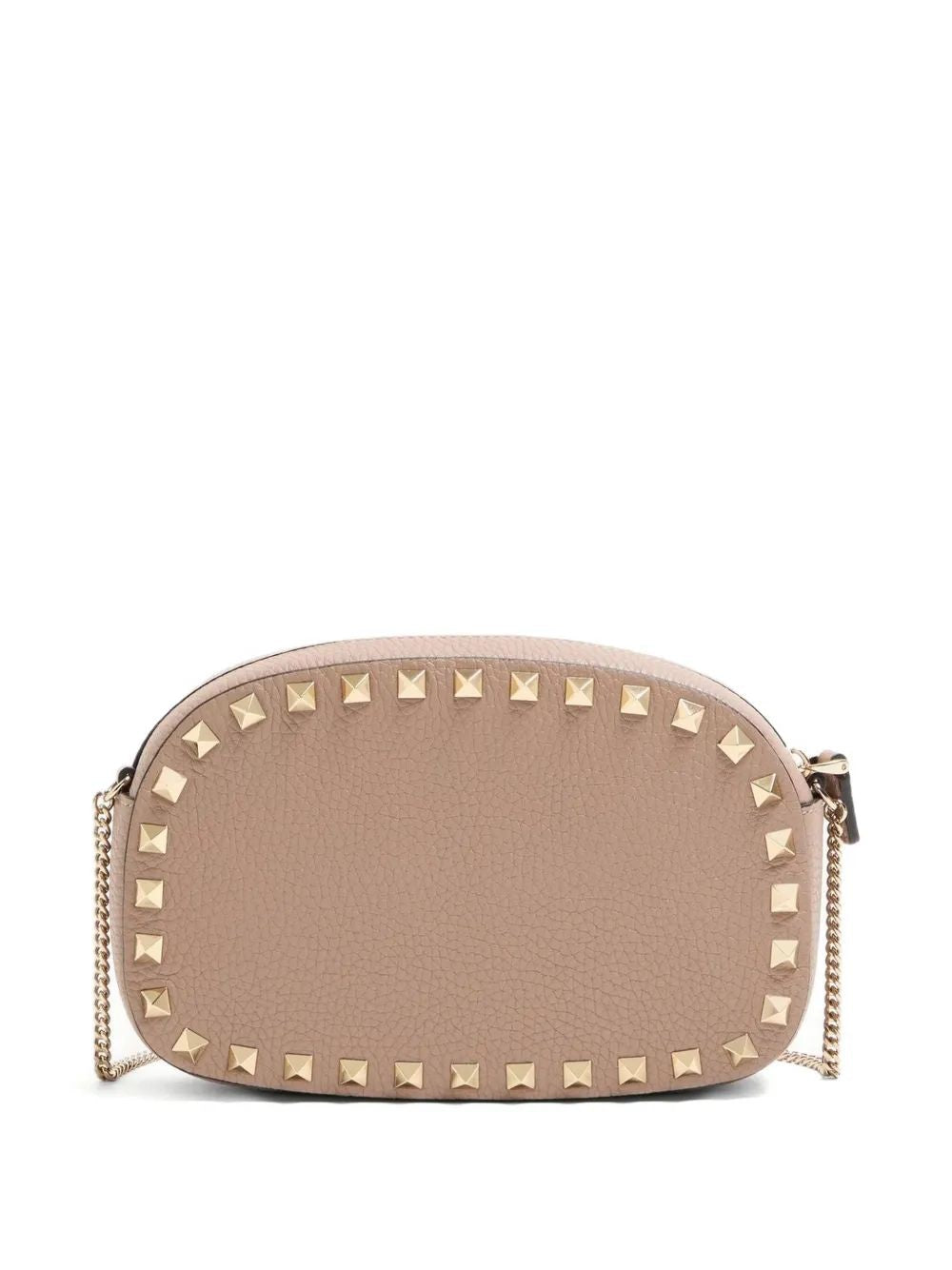 VALENTINO GARAVANI Mini Shoulder Handbag with Platinum Finish Studs