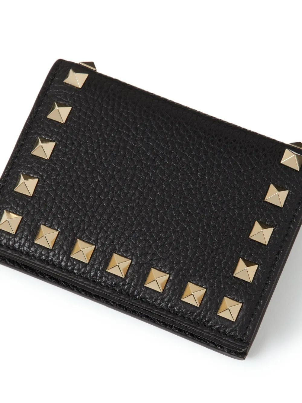 VALENTINO GARAVANI Rockstud Mini Bi-Fold Wallet - 11.5x8.5x2.5 cm