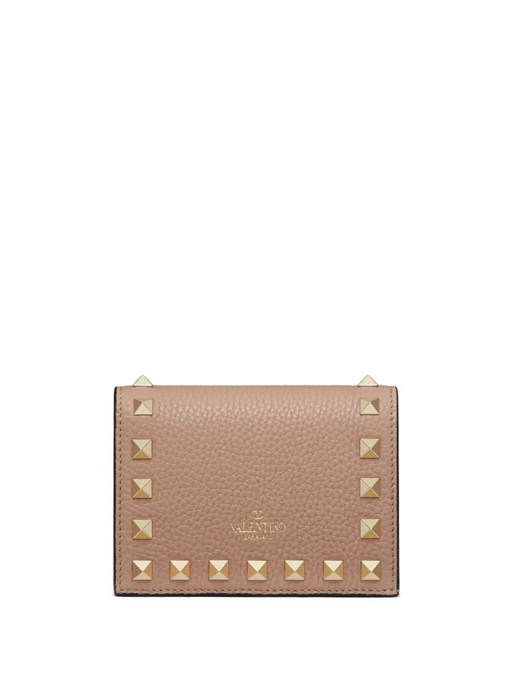 VALENTINO Mini Flap French Wallet with Rockstud Design