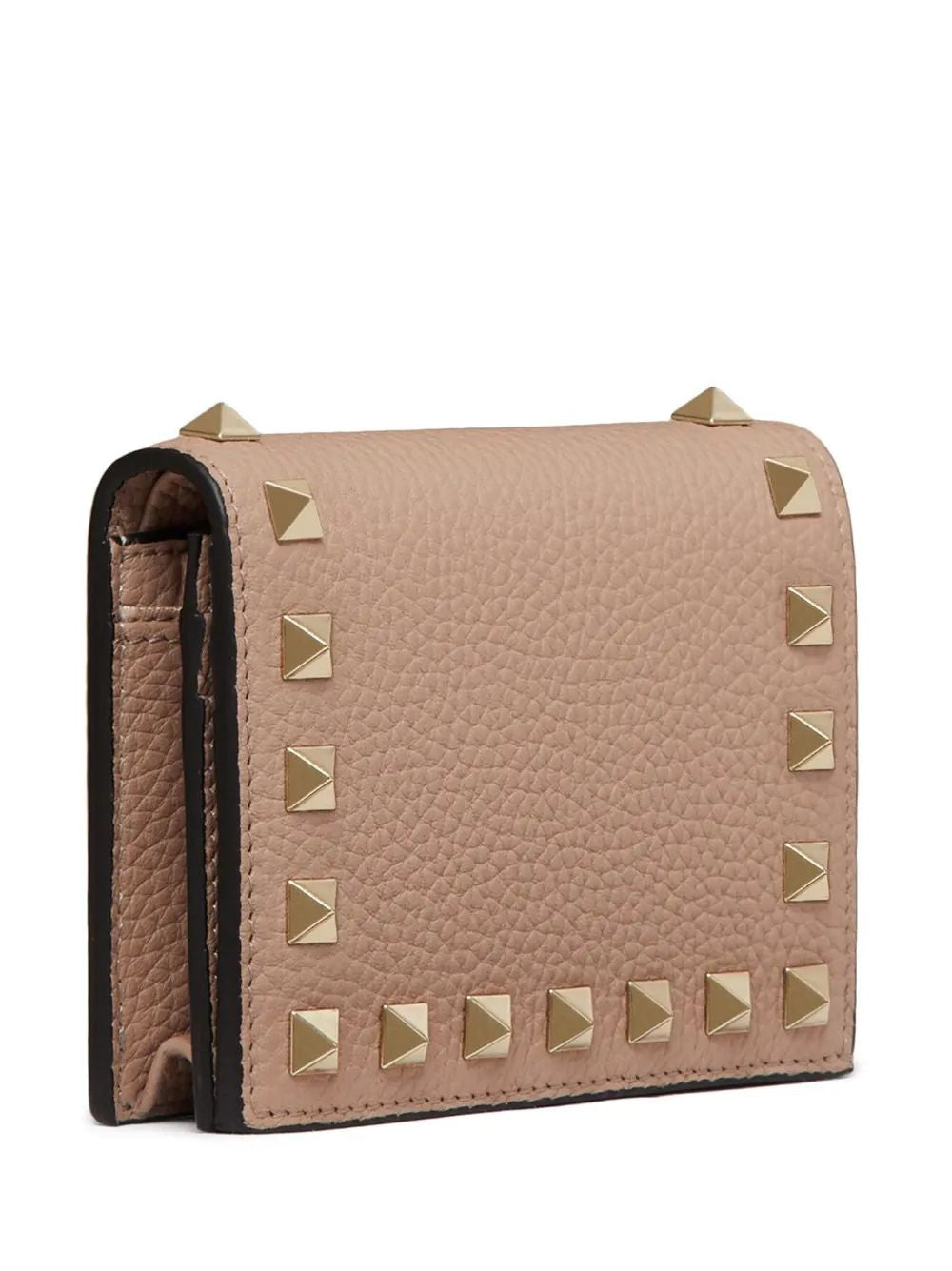 VALENTINO Mini Flap French Wallet with Rockstud Design