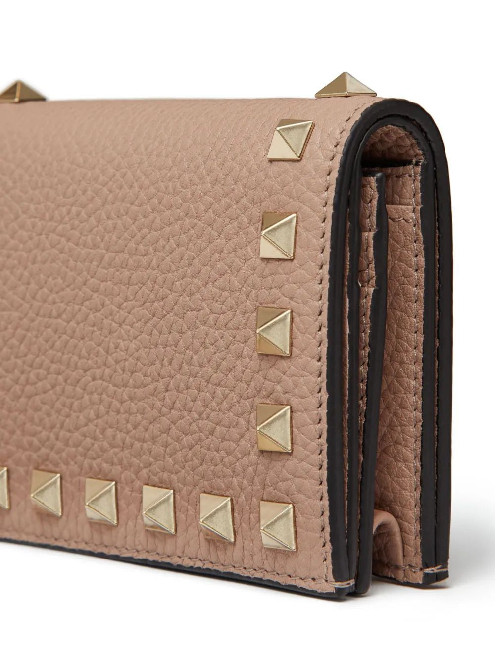 VALENTINO Mini Flap French Wallet with Rockstud Design