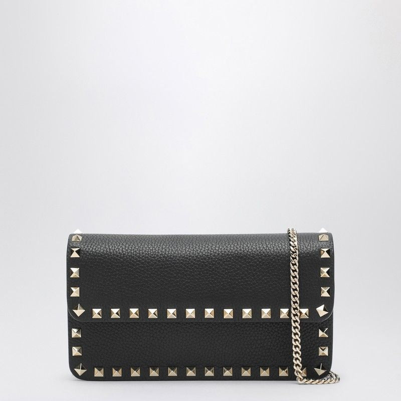 VALENTINO GARAVANI Mini Pouch Handbag with Rockstud Chain