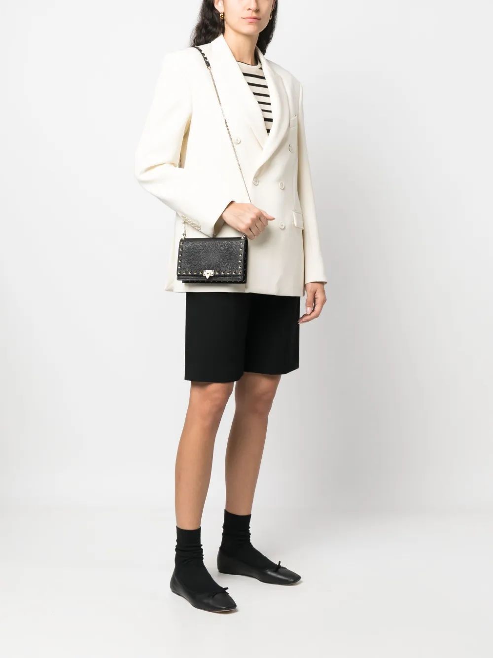 VALENTINO Mini Handbag with Rockstud Accents