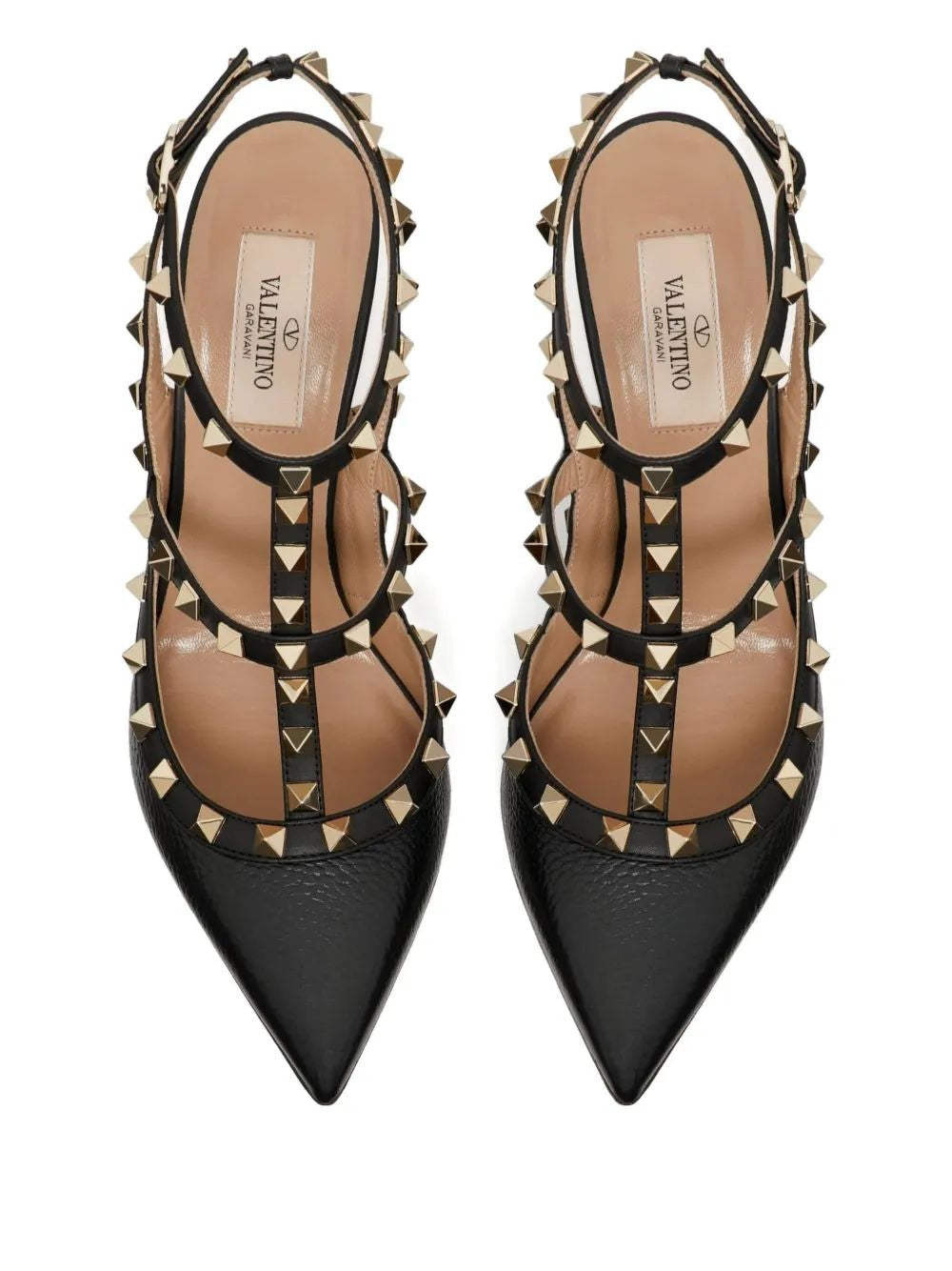 VALENTINO Ankle Strap Rockstud Pumps T. 100