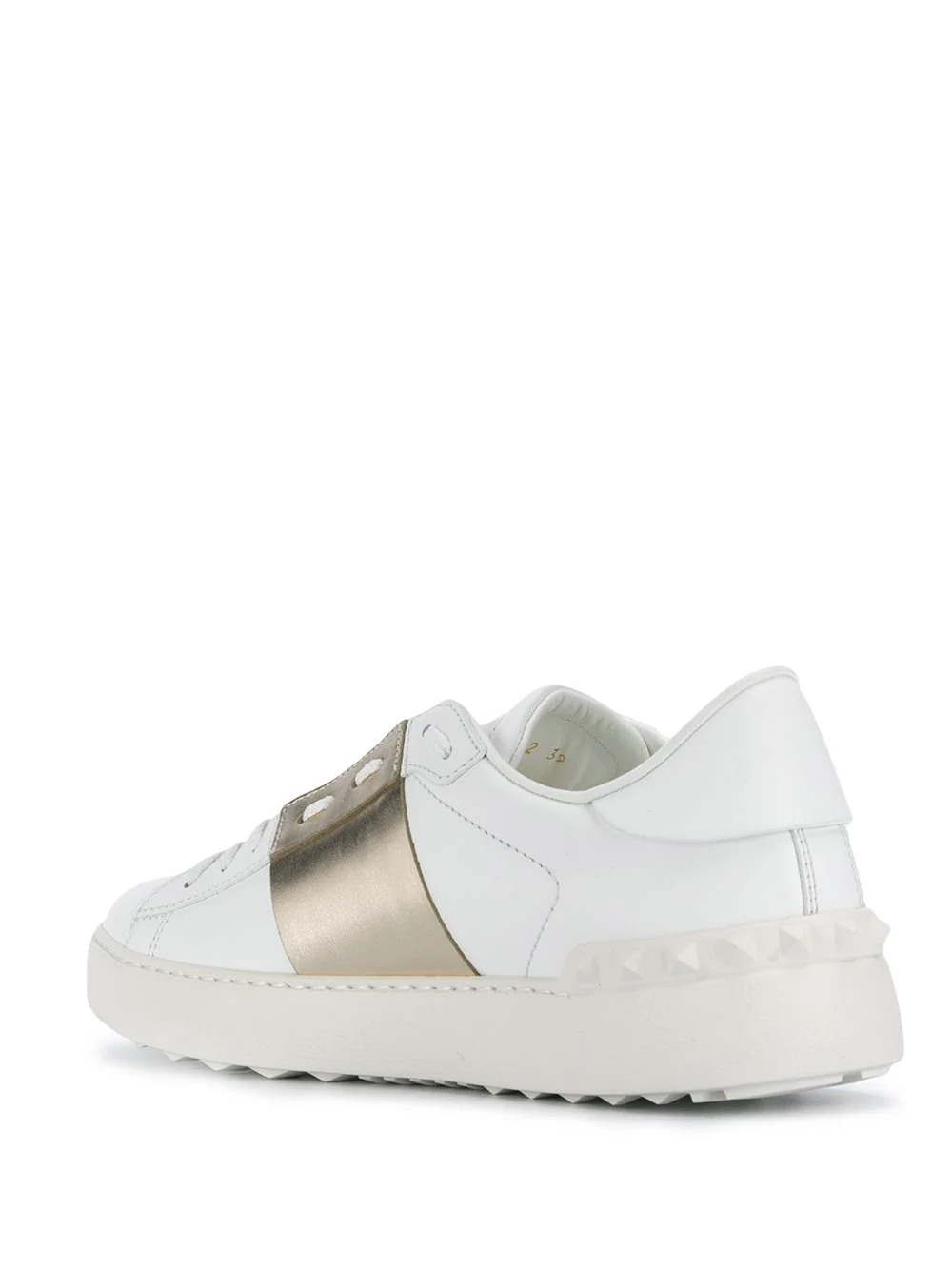 VALENTINO GARAVANI Open Sneaker with Contrast Calfskin Band for Women