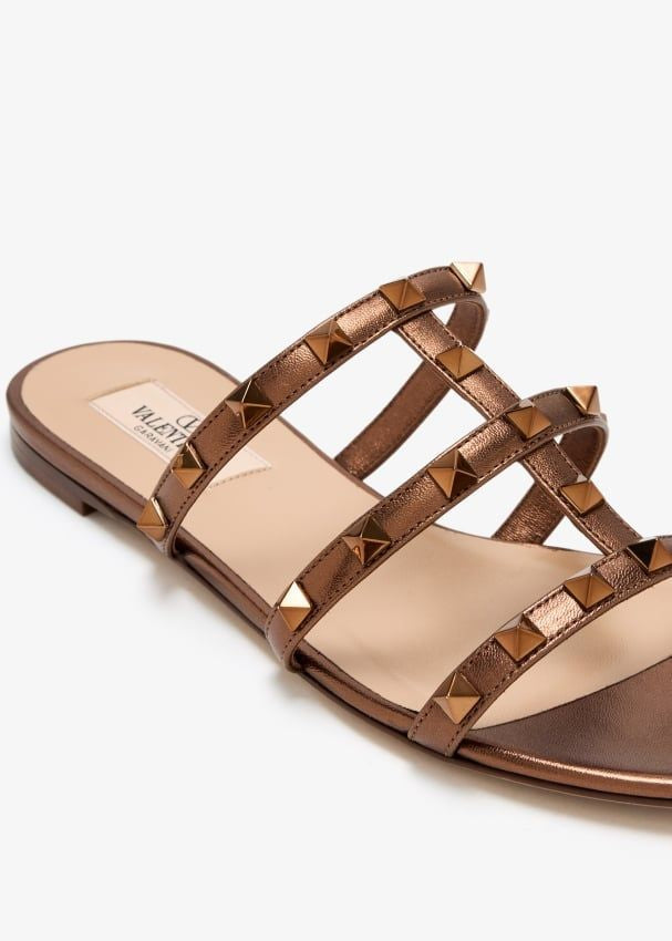 VALENTINO Rockstud Slide Sandals - Women’s