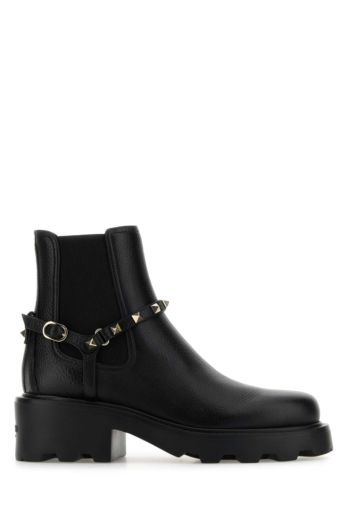 VALENTINO GARAVANI Leather Ankle Boots - T. 25