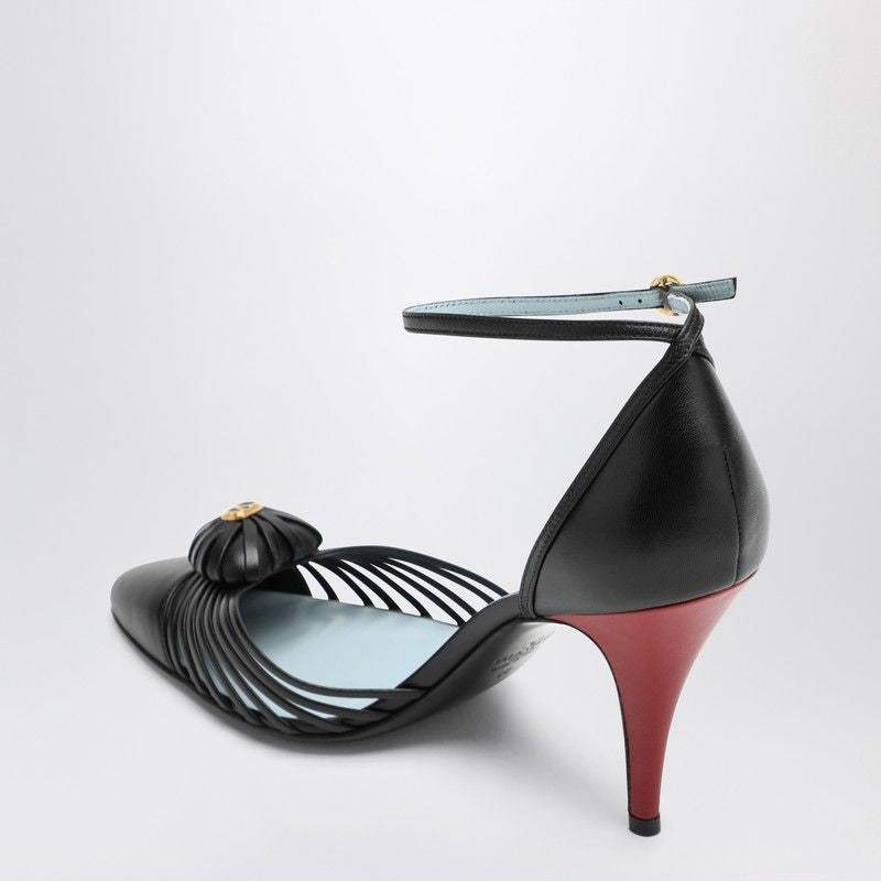 VALENTINO GARAVANI High Stiletto Cage Toe Sandal with Heart Detail - Size 43