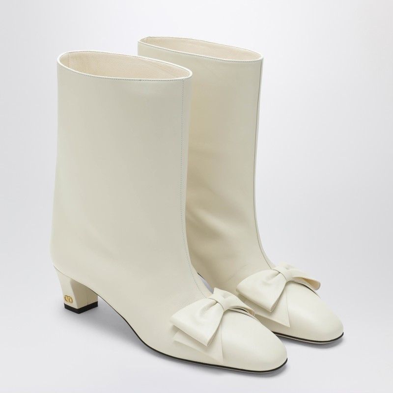 VALENTINO GARAVANI Elegant Bow Ankle Boots