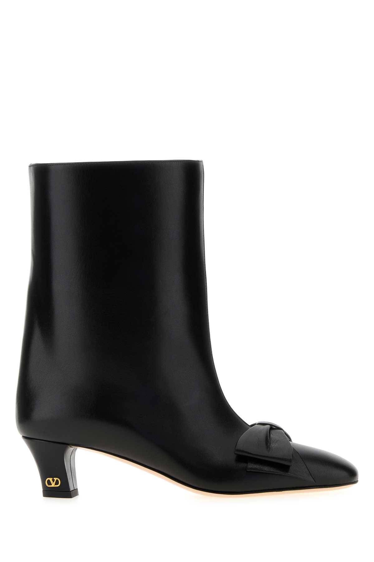 VALENTINO GARAVANI Stylish Mini Leather Bow Ankle Boots for Women