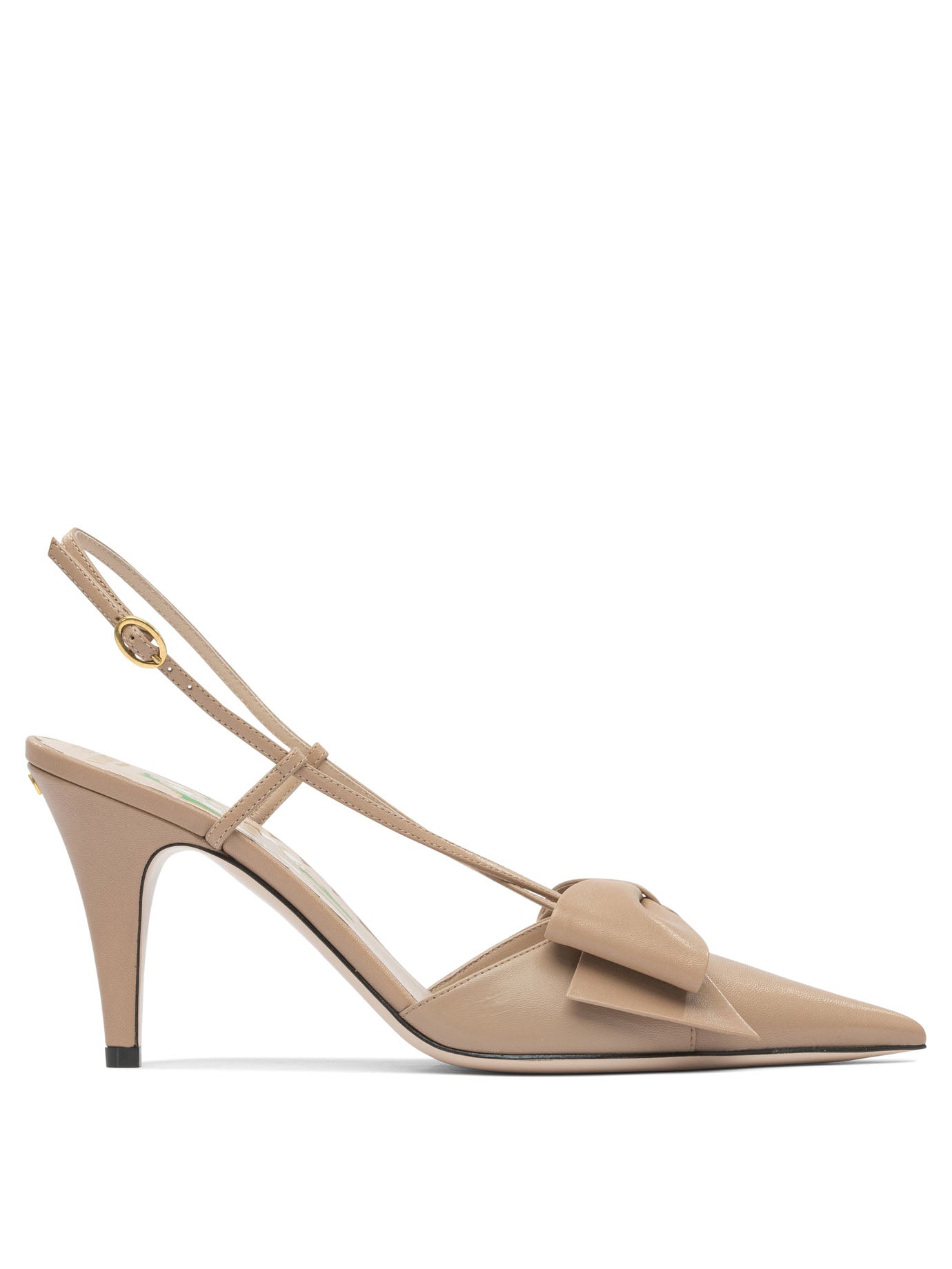 VALENTINO GARAVANI Elegant Slingback Pumps with Intricate Bow Detail