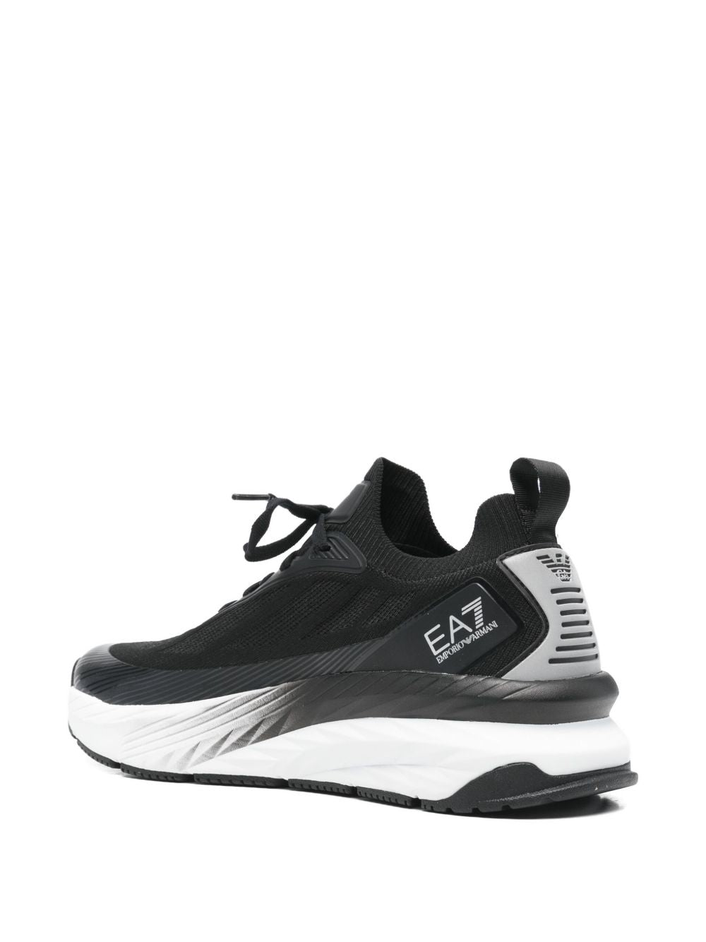 EA7 Lace-Up Silk Detail Sneakers for Men