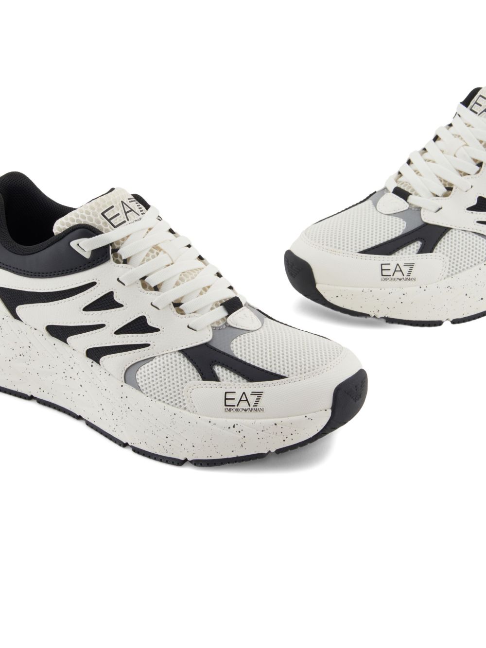 EA7 Men's Mesh Leather Sneakers