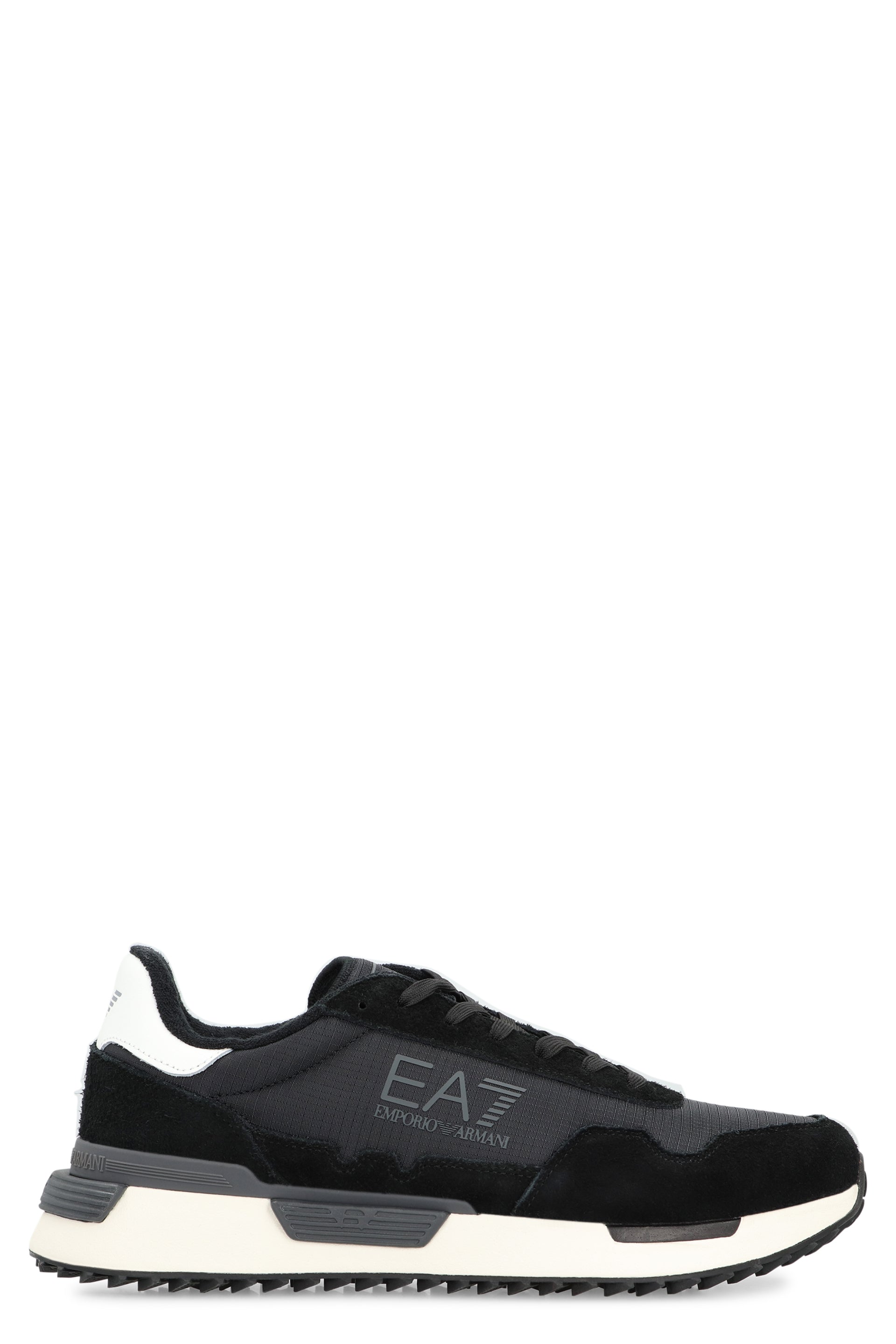 EA7 Low-Top Leather and Fabric Sneakers for Men - FW25 Collection