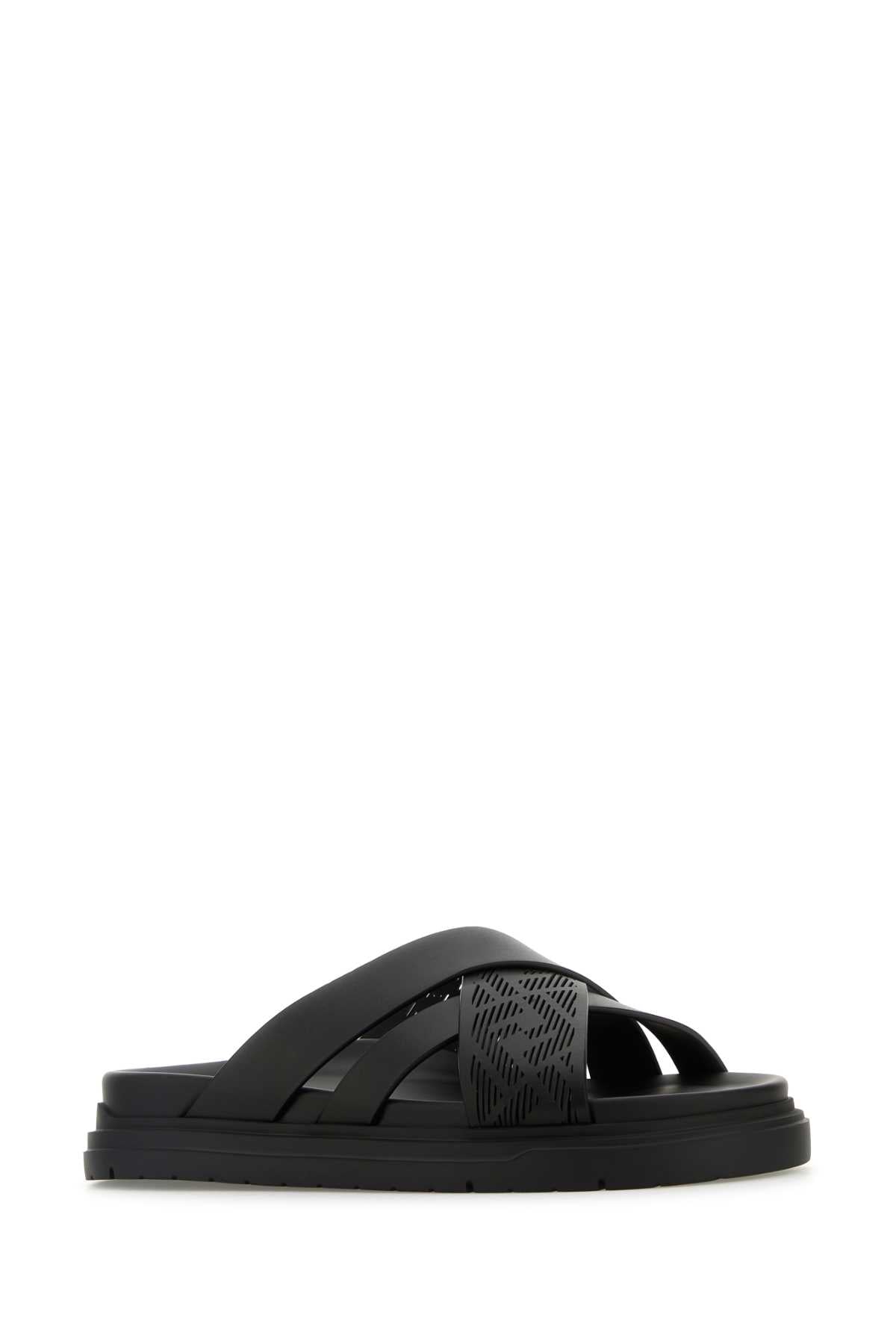 FENDI Luxury Leather Slide Sandal for Men